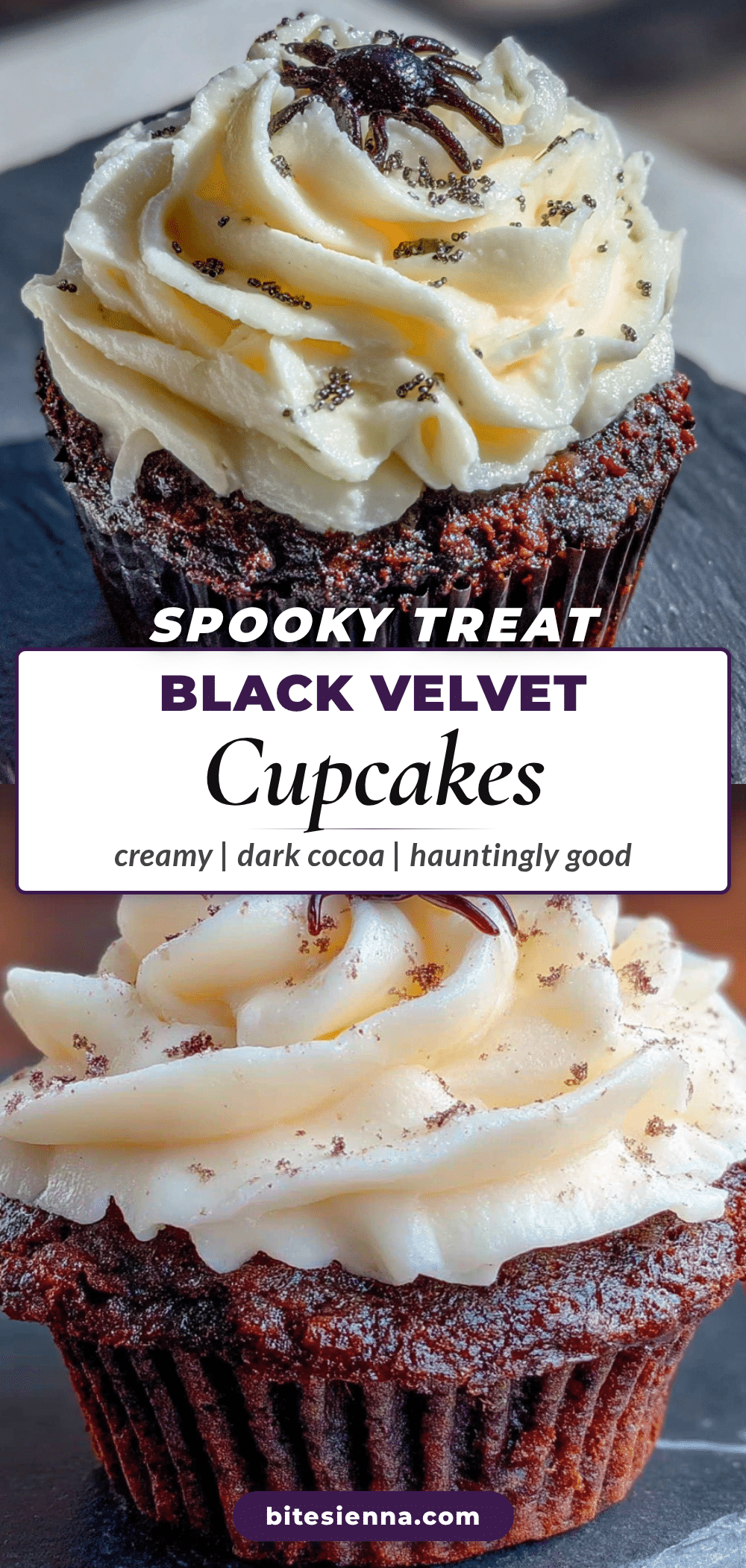 black velvet Halloween cupcakes recipe