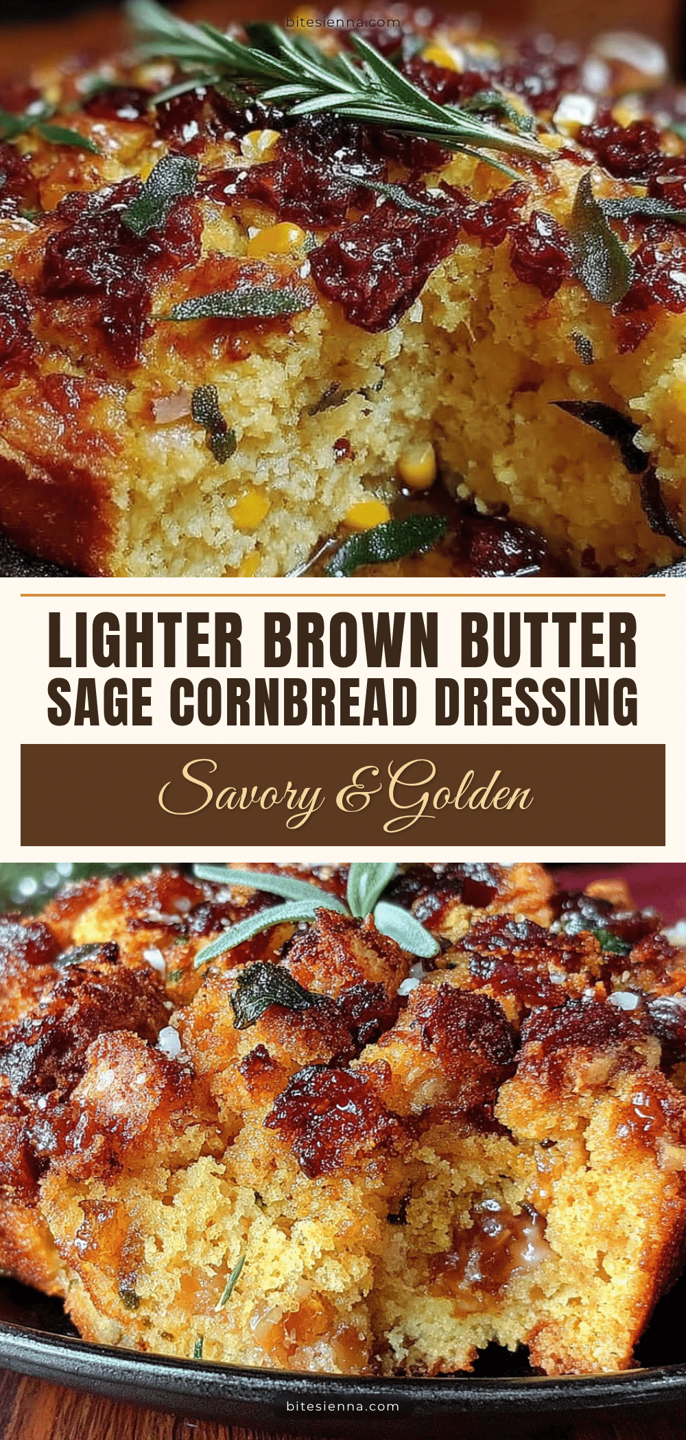 Brown butter sage cornbread dressing recipe