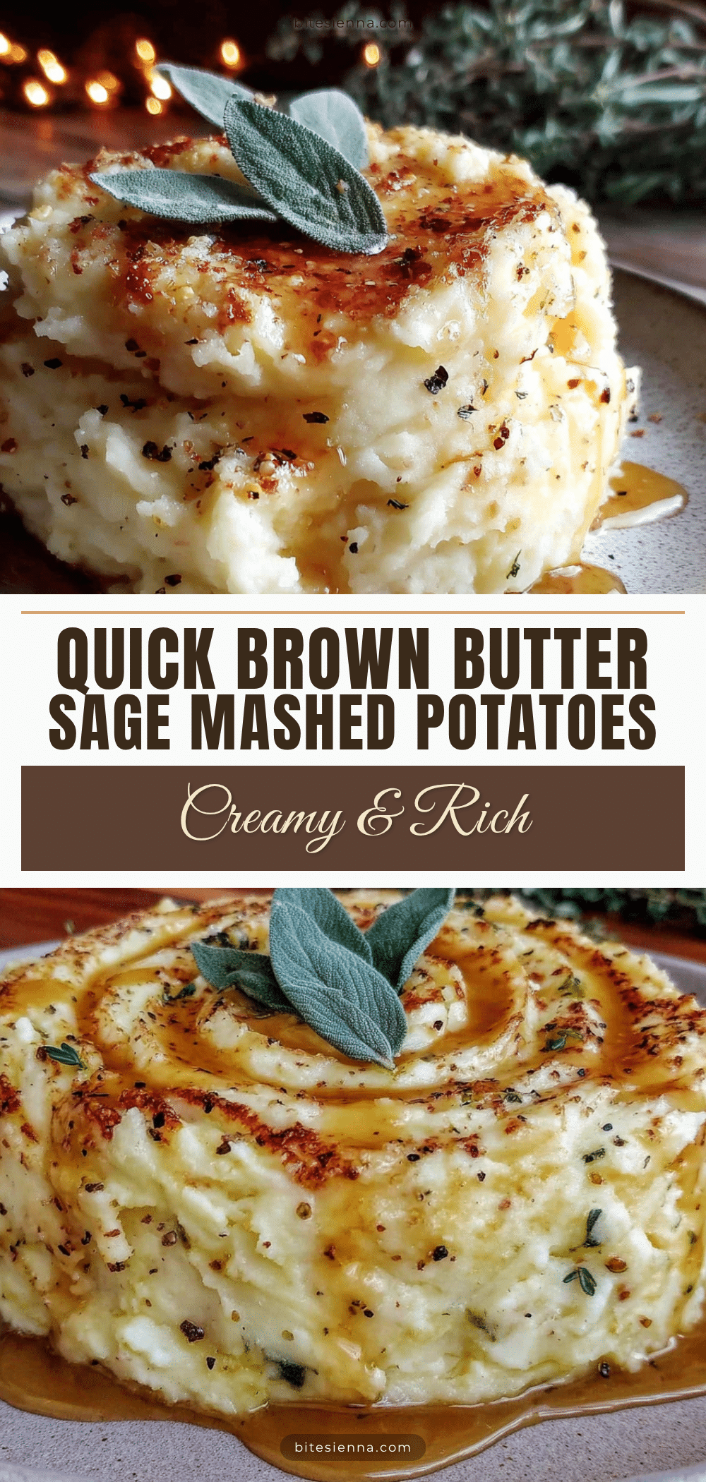 brown butter sage mashed potatoes recipe
