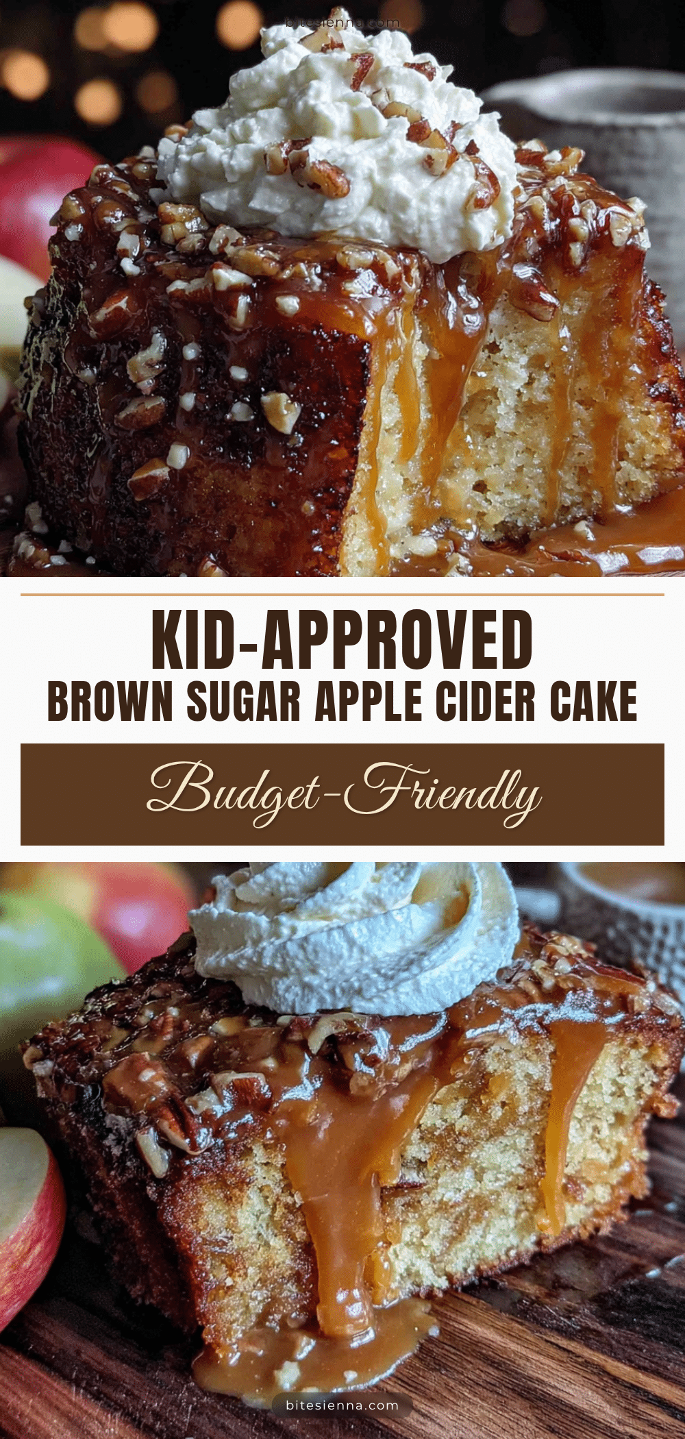 brown sugar apple cider cake recipe