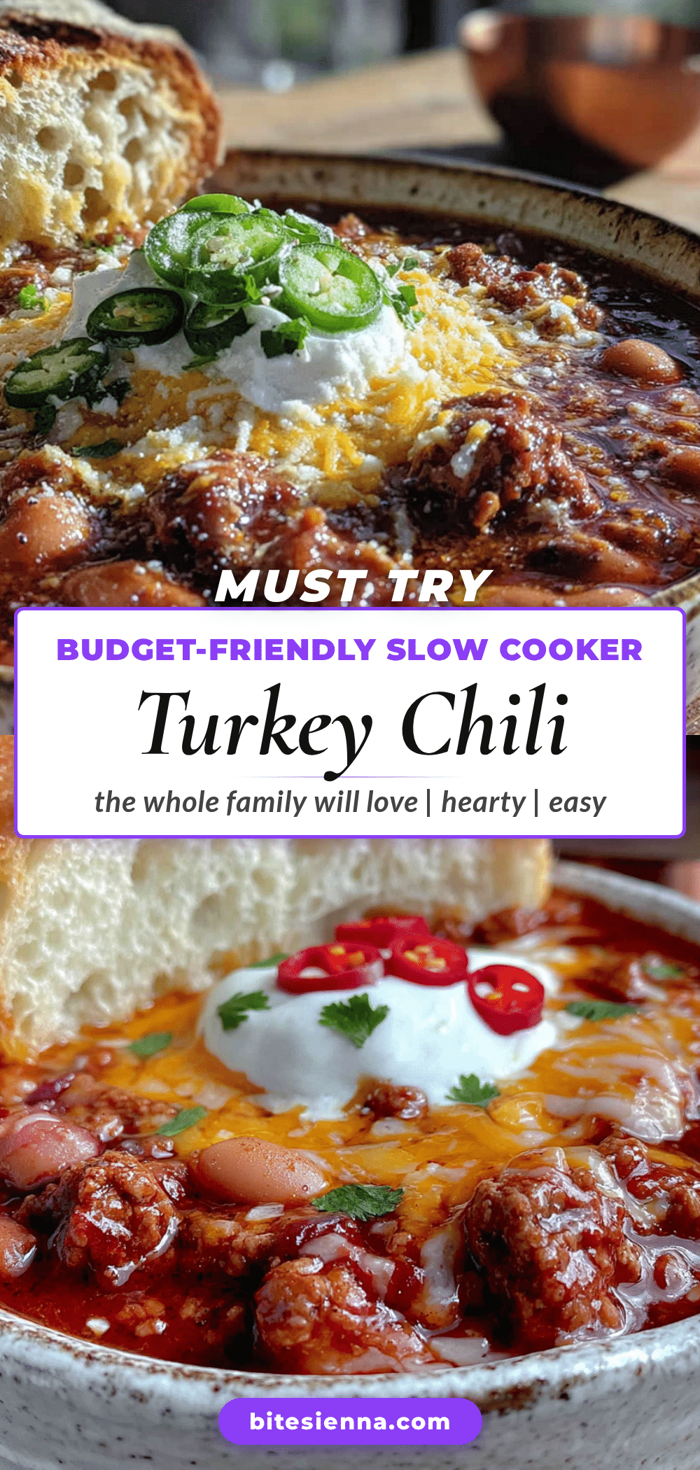budget-friendly slow cooker turkey chili recipe