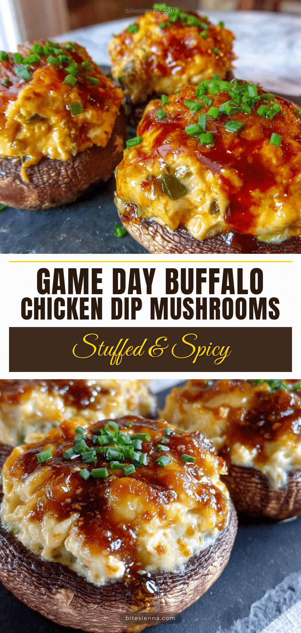 buffalo chicken dip stuffed mushrooms recipe