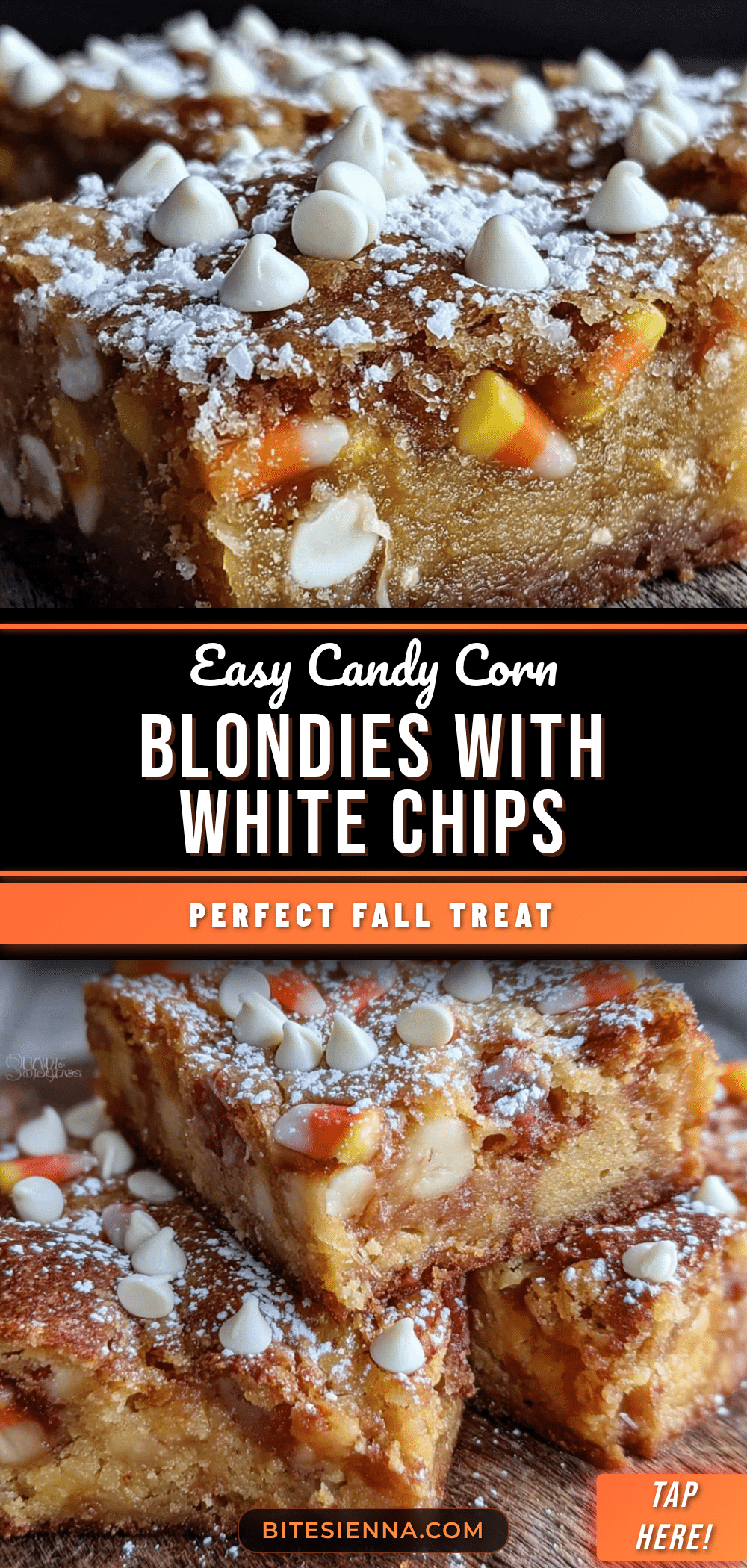 candy corn blondies recipe