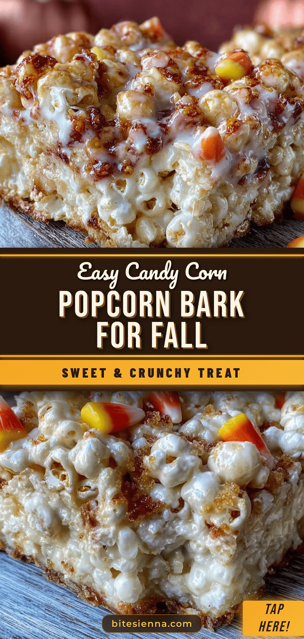 candy corn popcorn bark recipe