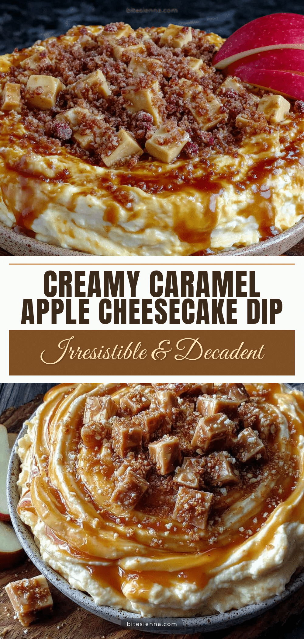 caramel apple cheesecake dip recipe