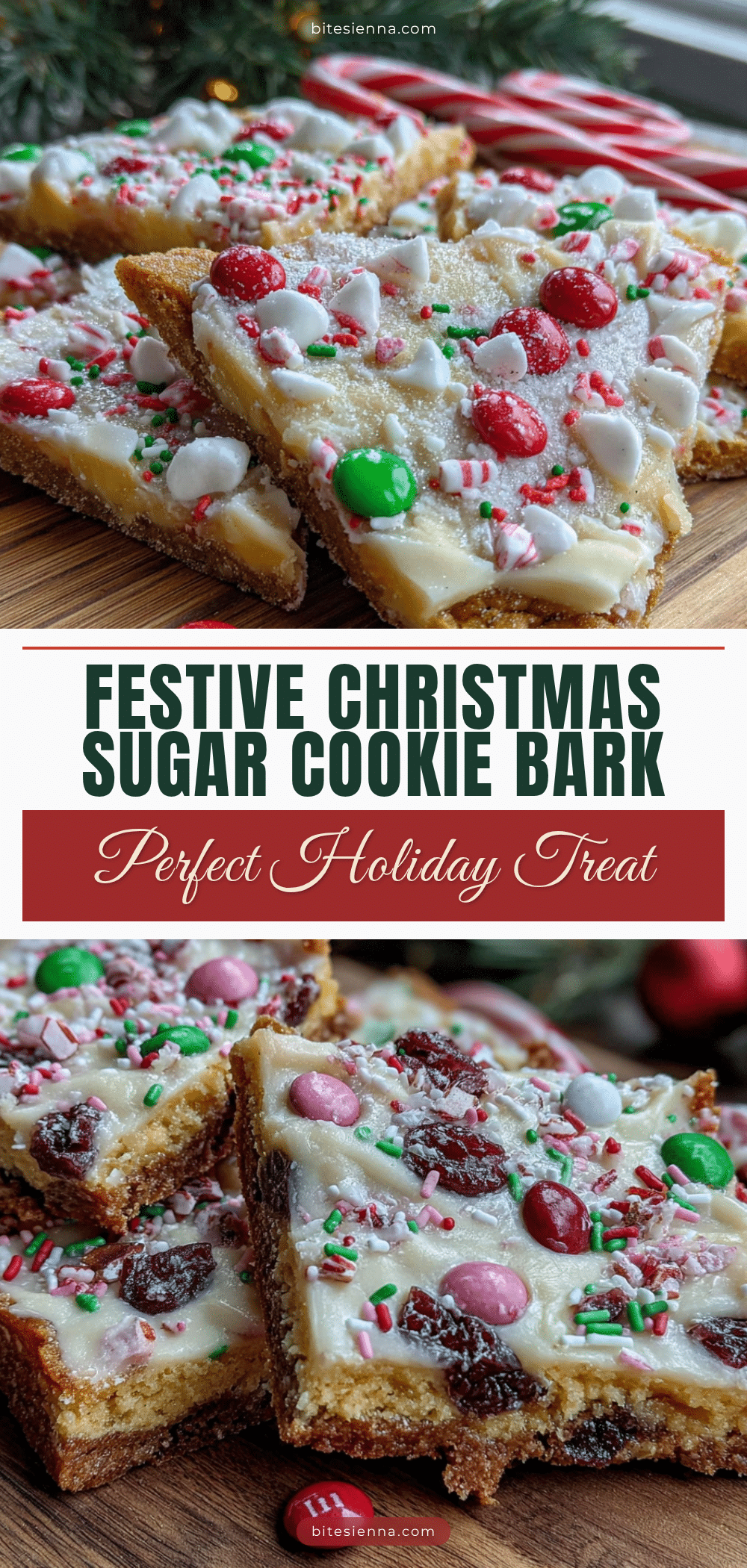 christmas sugar cookie bark recipe