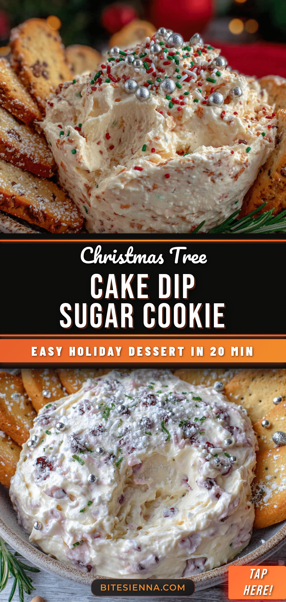 Christmas tree cake dip recipe