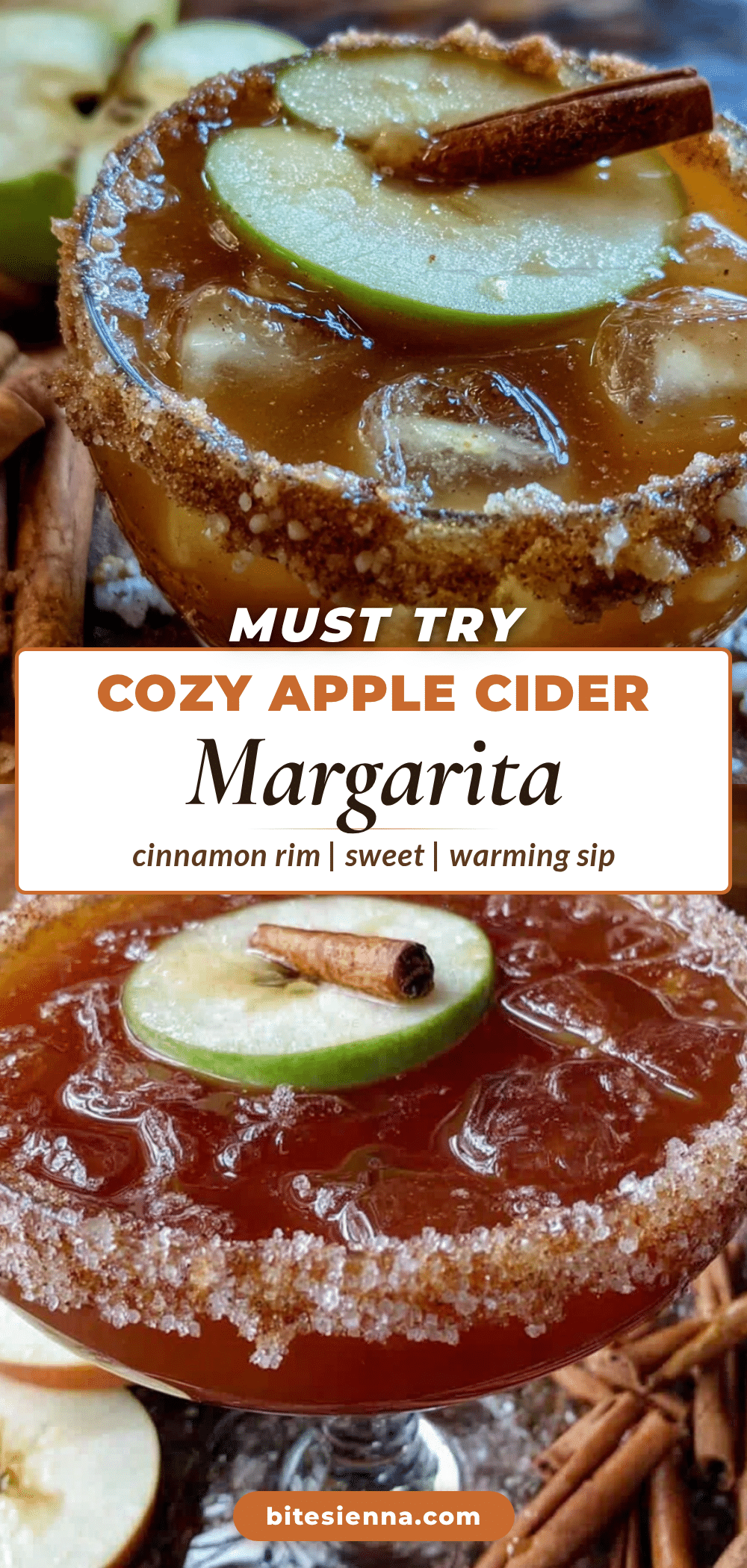 cozy apple cider margarita recipe