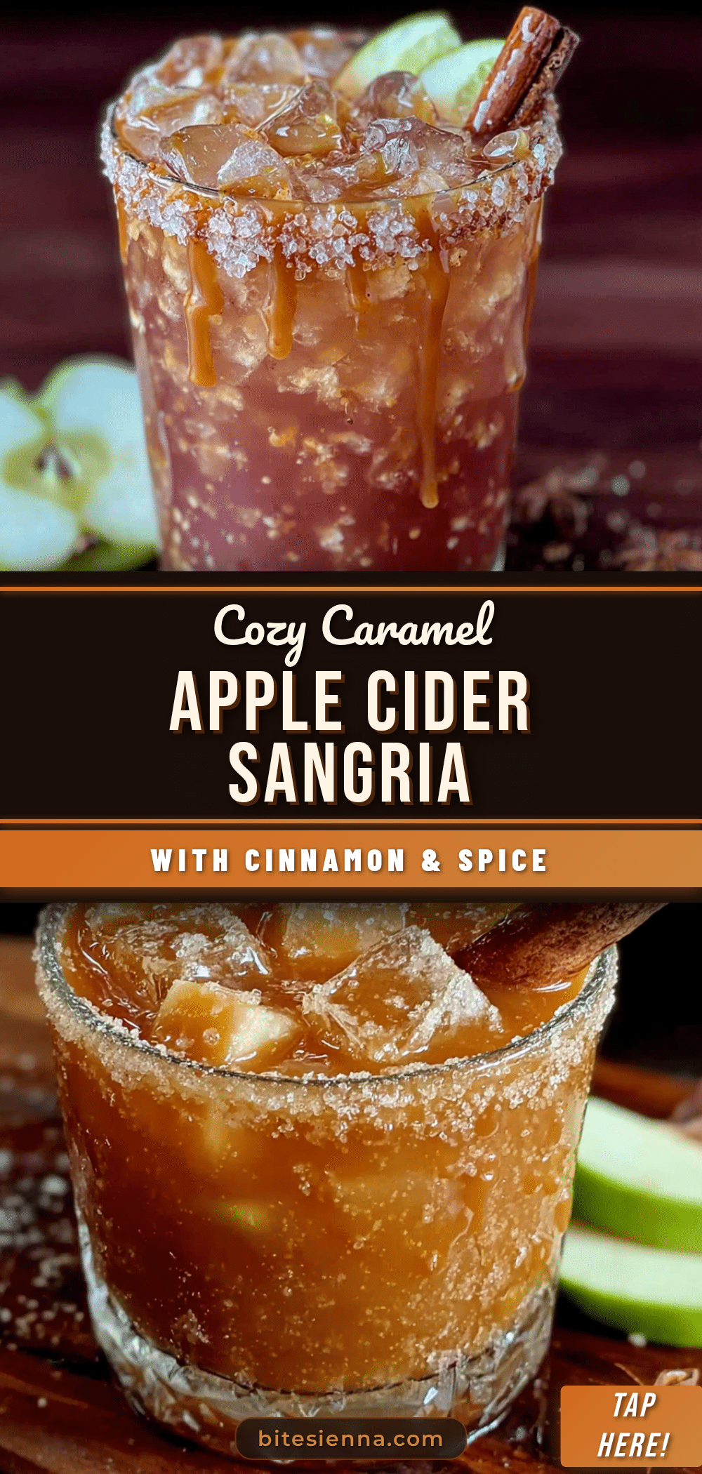 cozy caramel apple cider sangria recipe