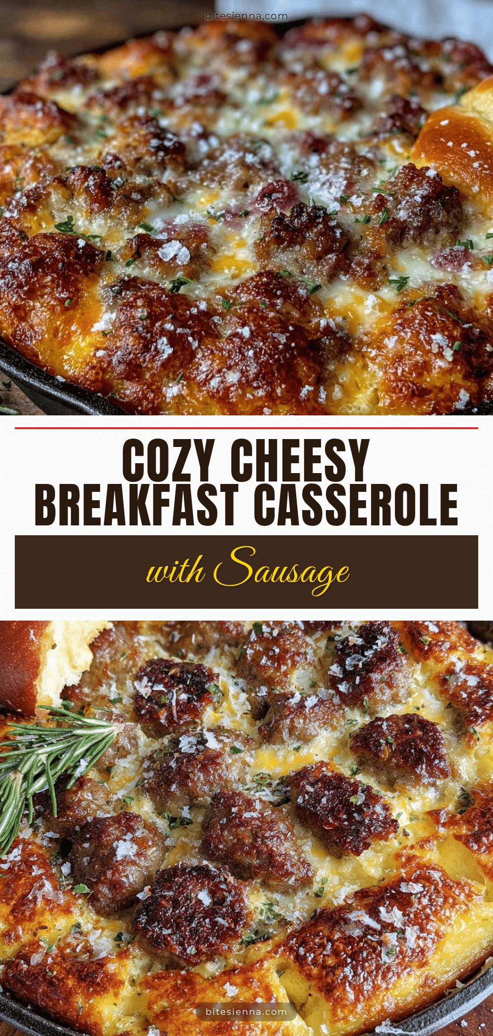 cozy cheesy sausage breakfast casserole recipe