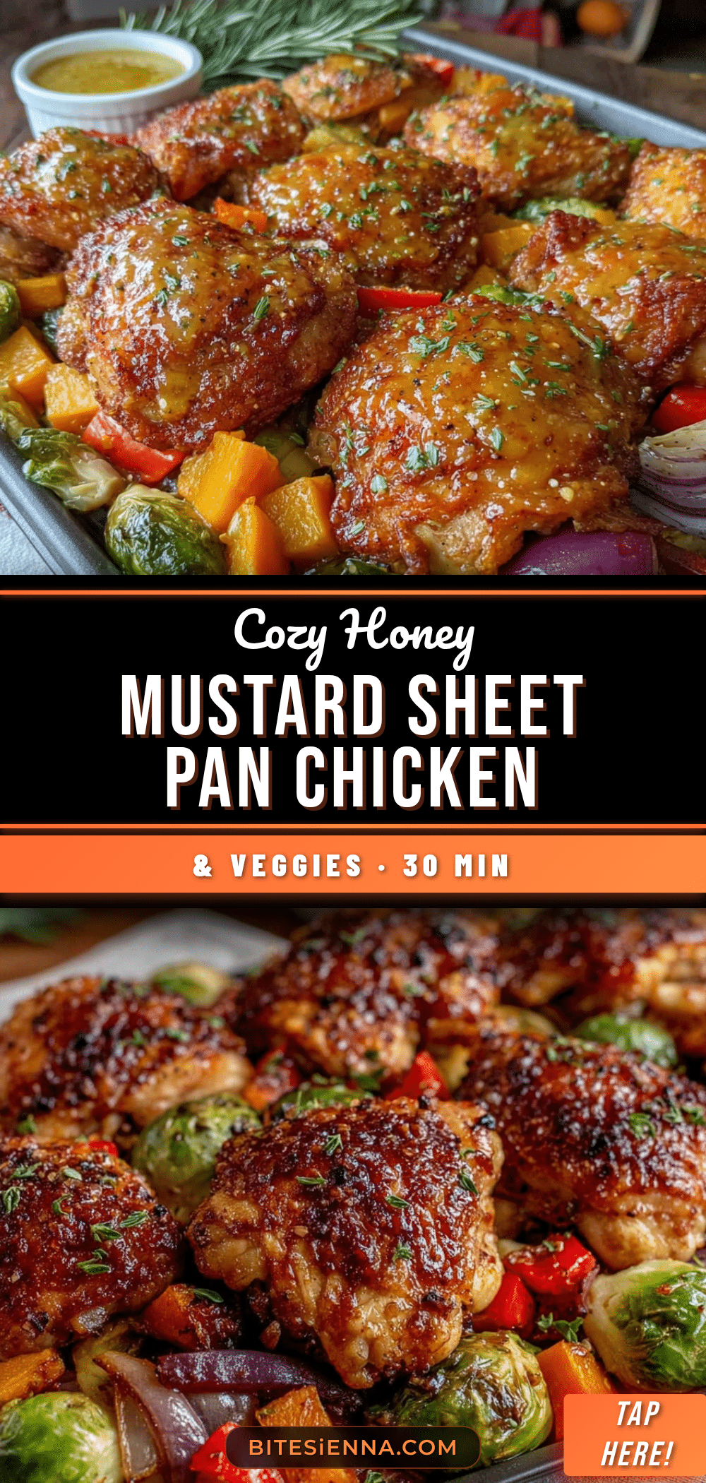 cozy honey mustard sheet pan chicken and veggies recipe