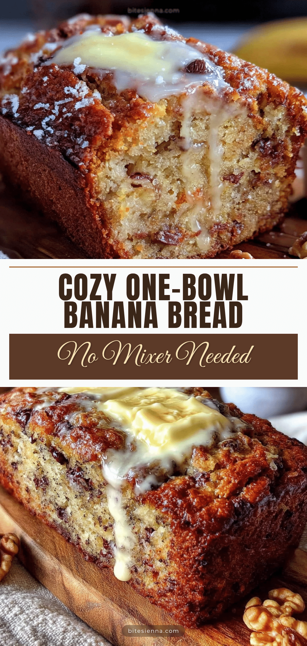 cozy one-bowl banana bread recipe