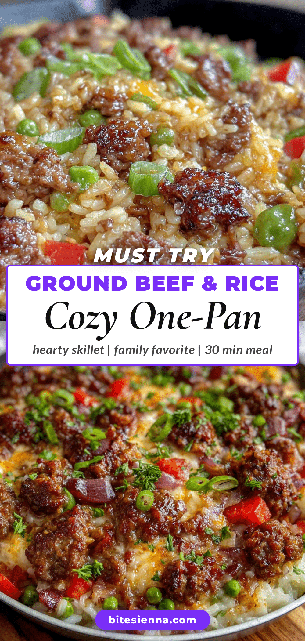 cozy one-pan ground beef and rice skillet recipe