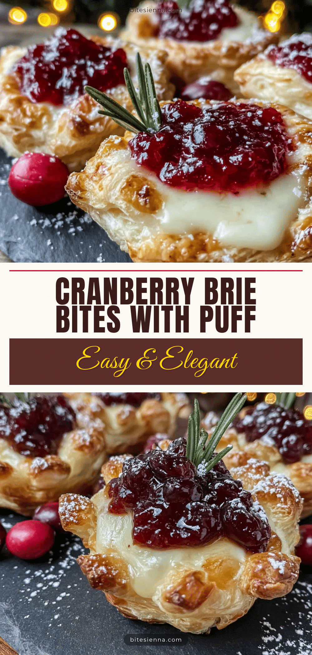 cranberry brie bites recipe