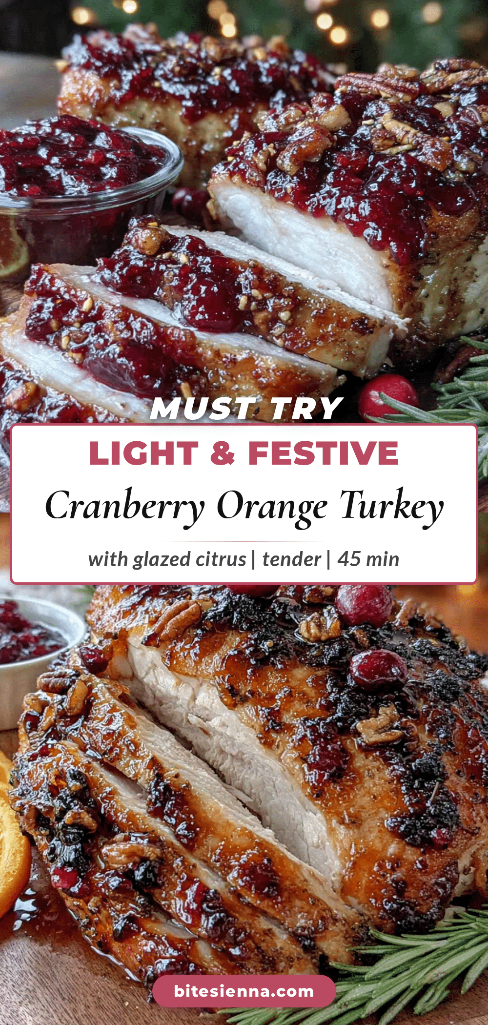 cranberry orange glazed turkey breast for two recipe
