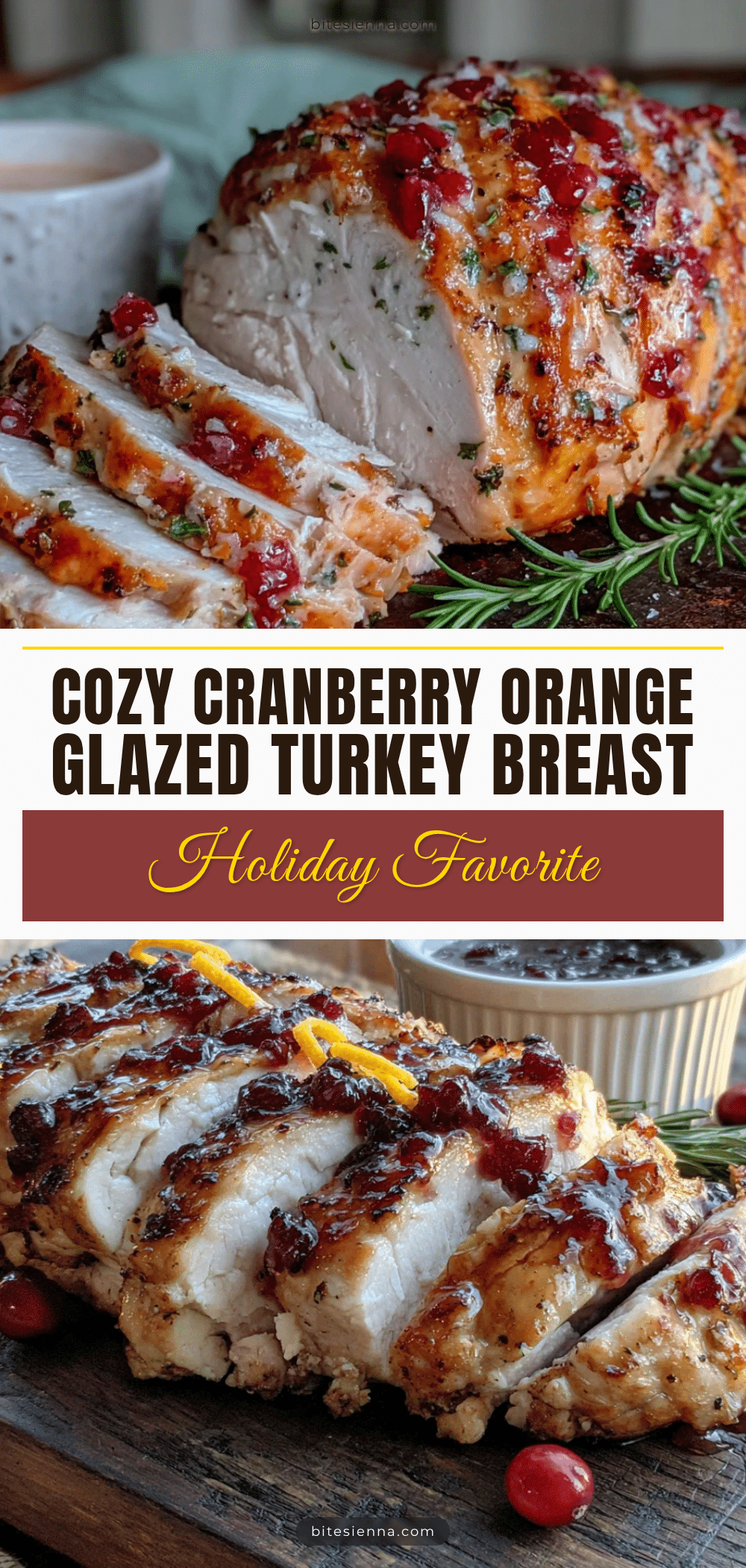 cranberry orange glazed turkey breast recipe
