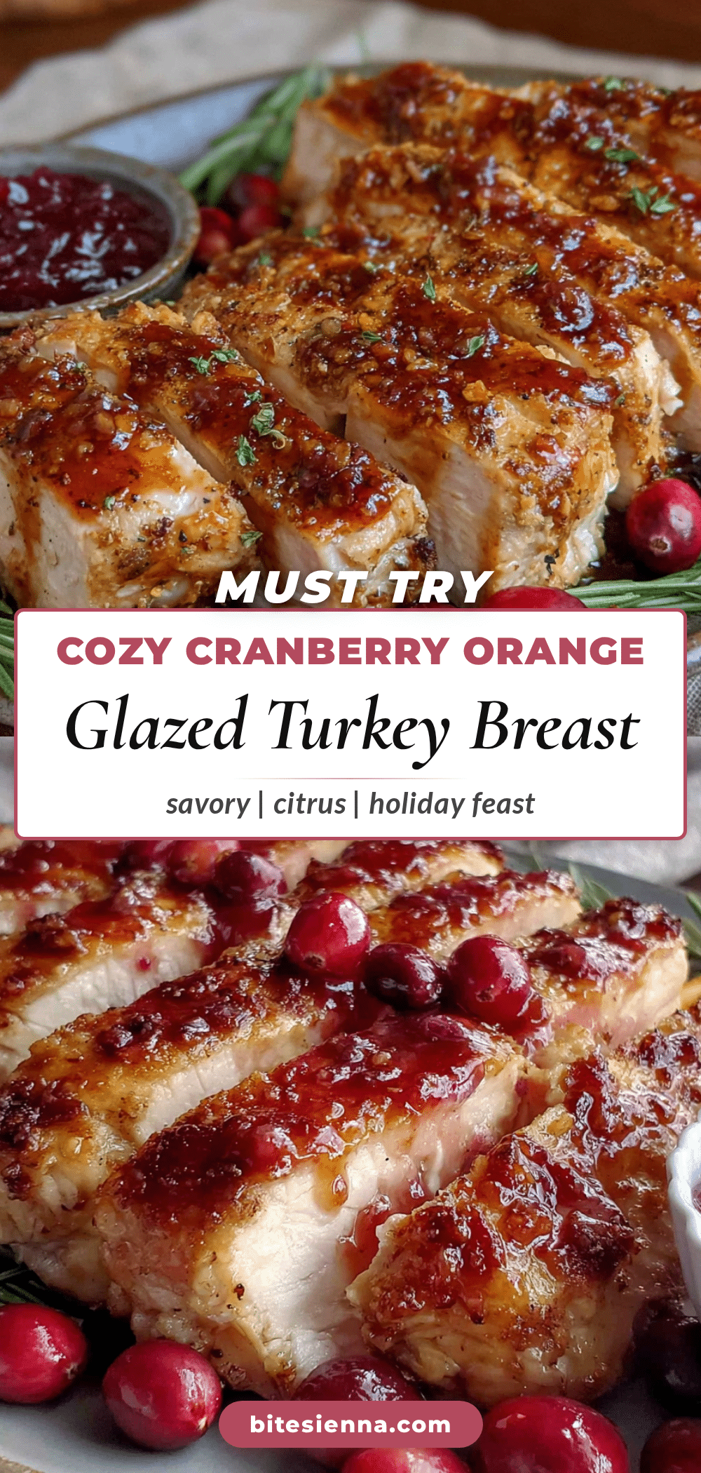 cranberry orange glazed turkey breast recipe