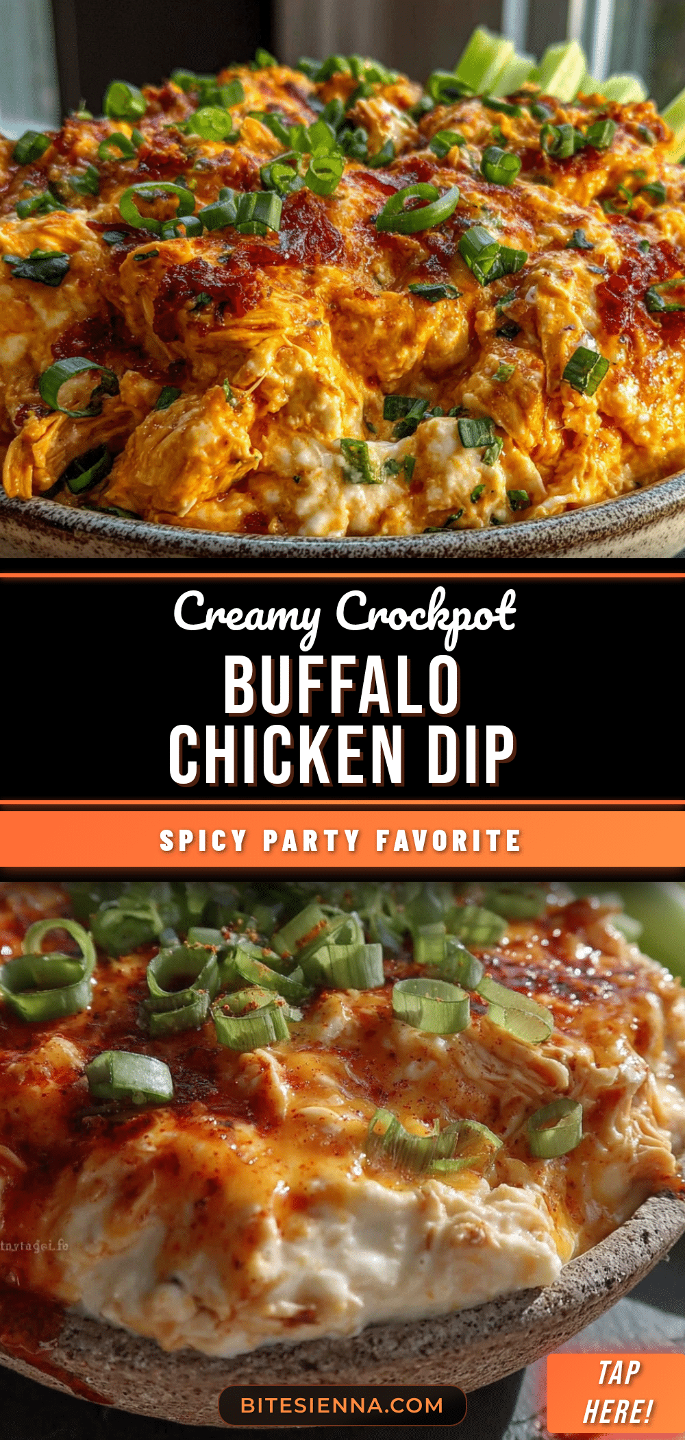 creamy crockpot buffalo chicken dip recipe