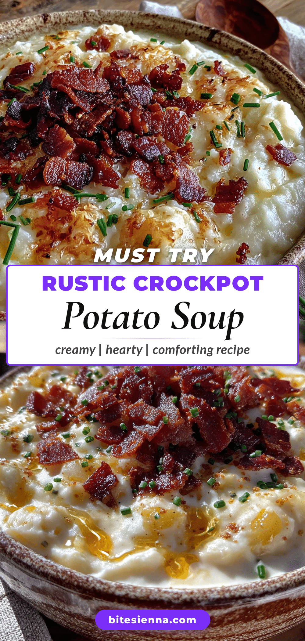 creamy crockpot potato soup with bacon recipe
