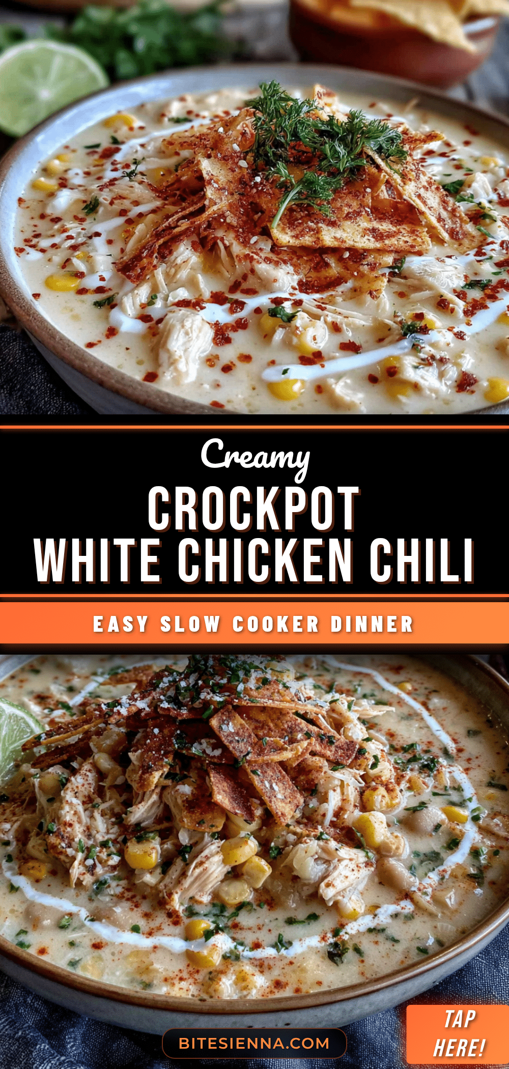 creamy crockpot white chicken chili with corn recipe