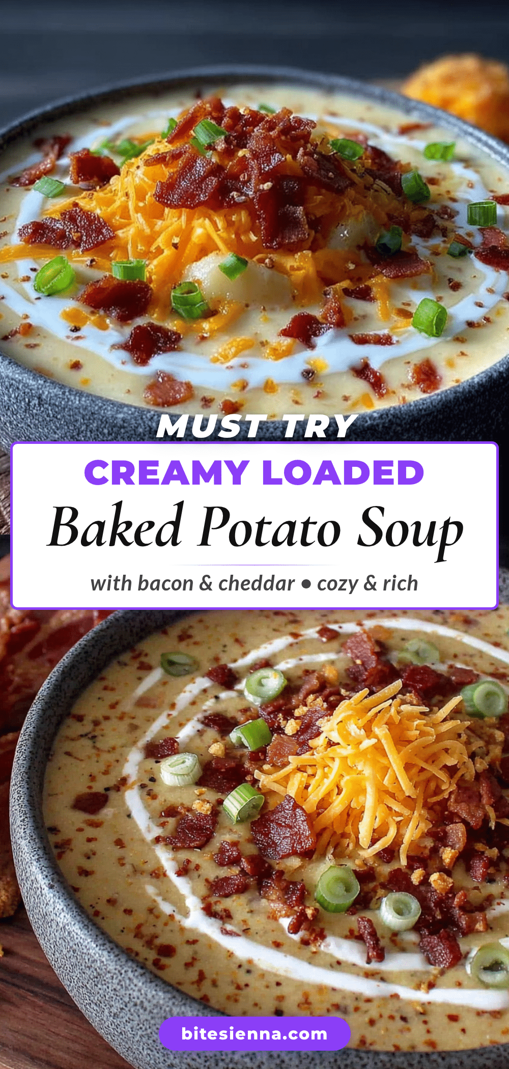 creamy loaded baked potato soup with bacon recipe
