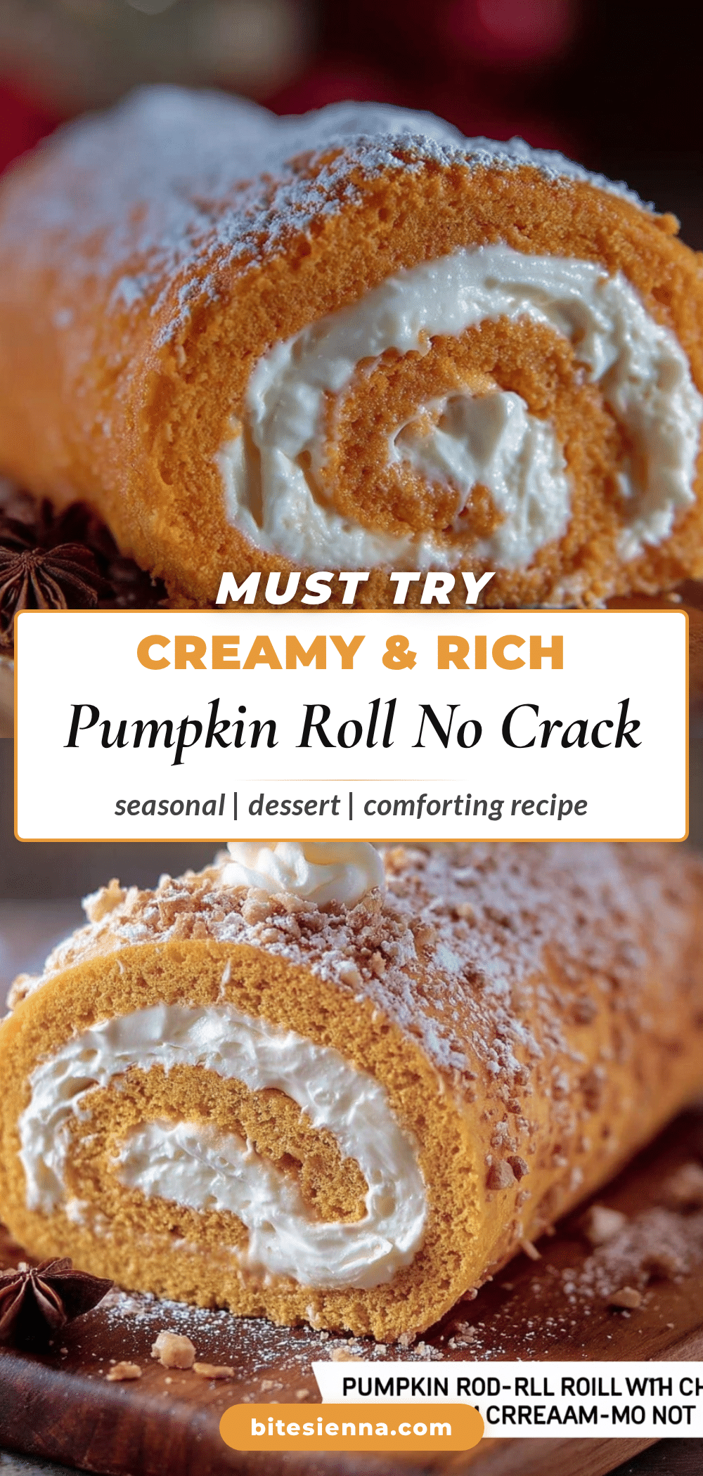 creamy pumpkin roll recipe