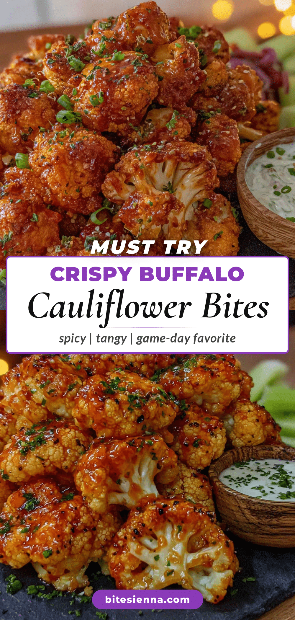 crispy buffalo cauliflower bites recipe