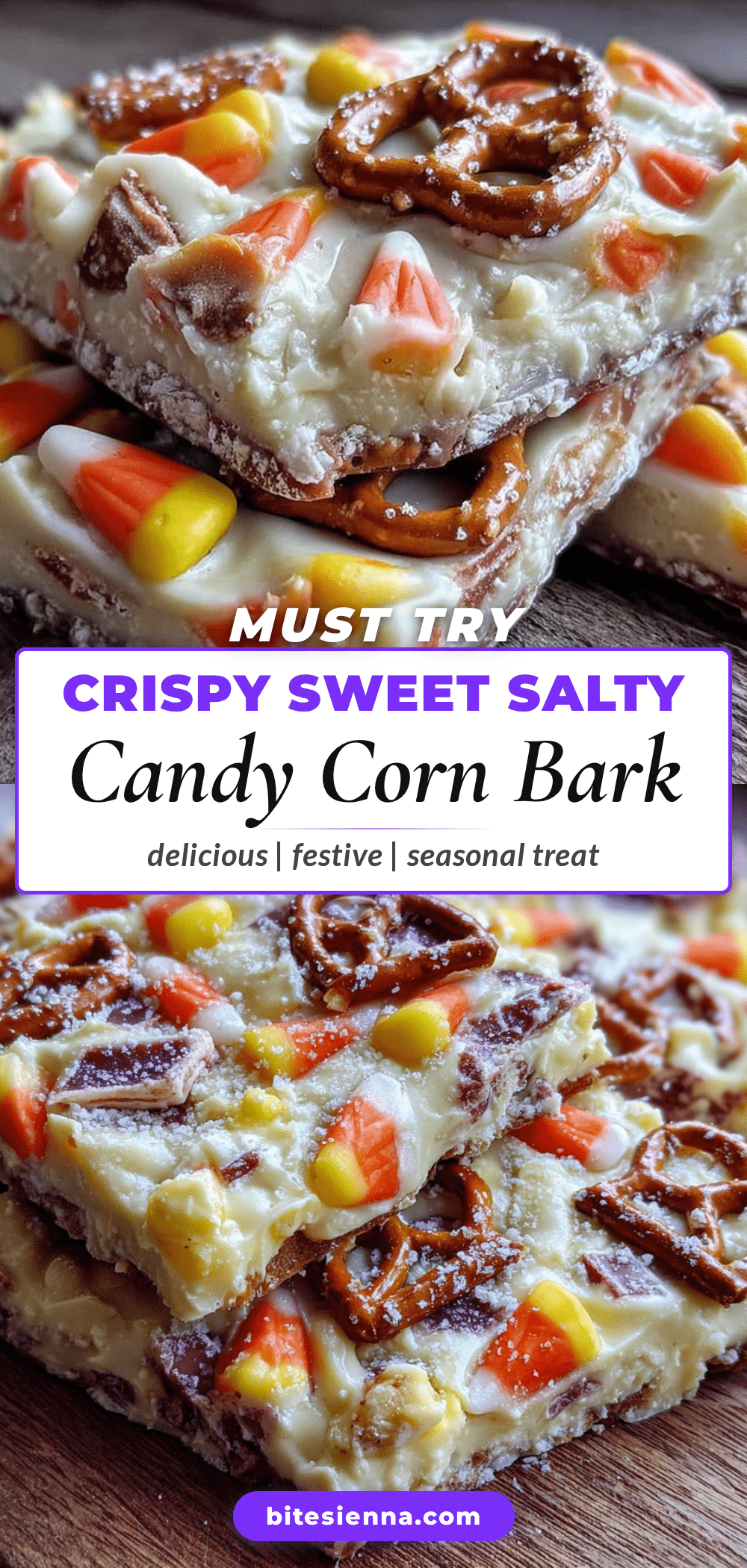 crispy candy corn bark recipe