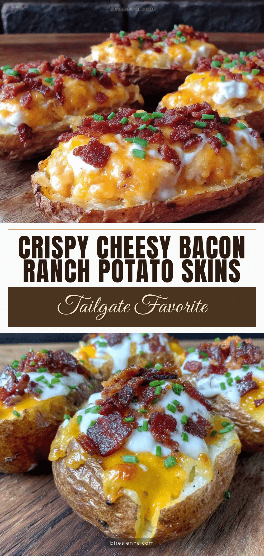 crispy cheesy bacon ranch potato skins recipe