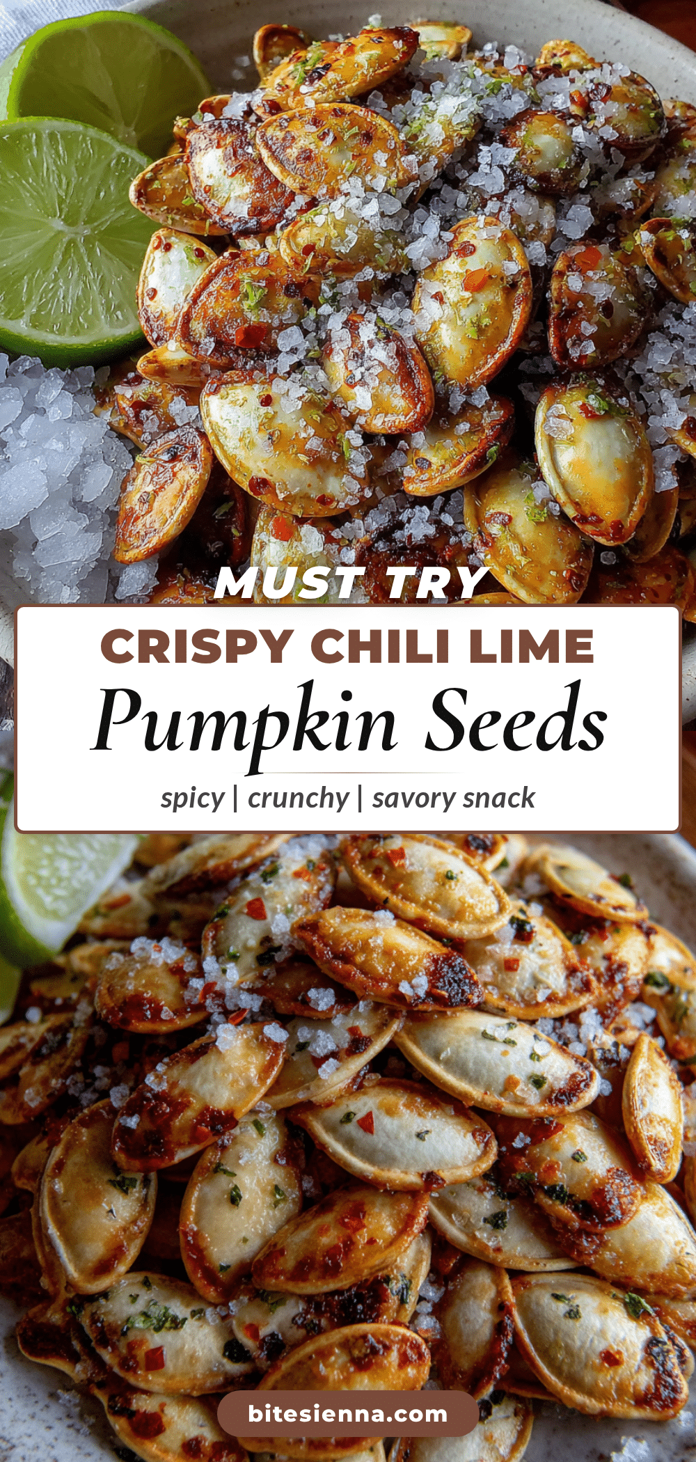 crispy chili lime baked pumpkin seeds recipe