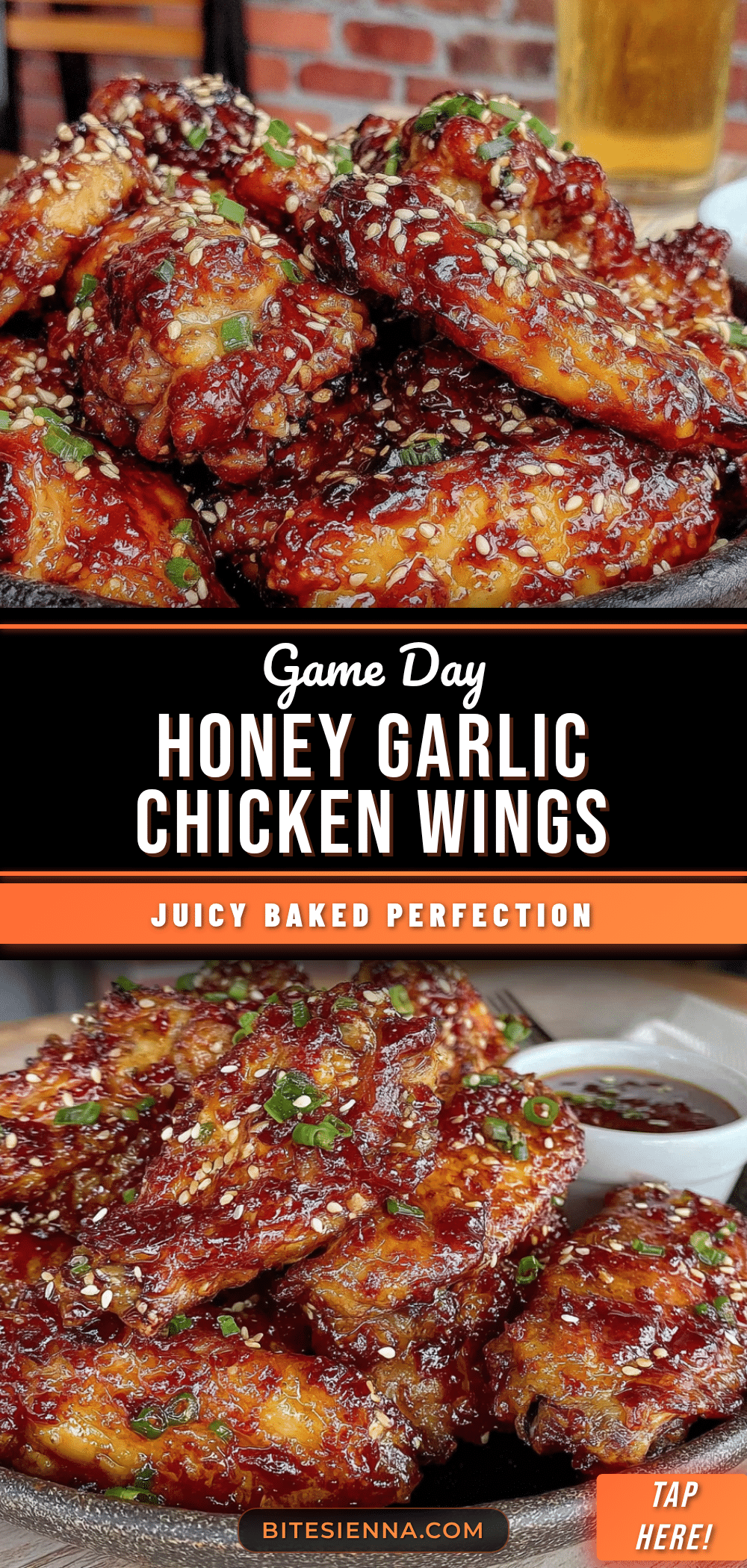 crispy honey garlic baked chicken wings recipe