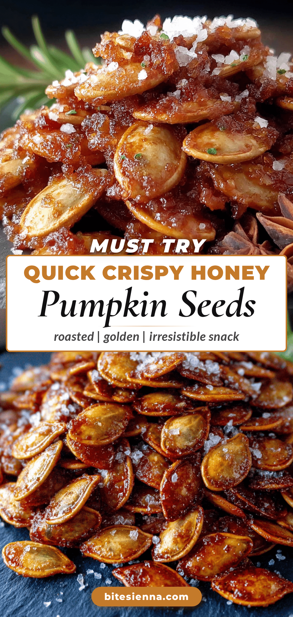 crispy honey-roasted pumpkin seeds recipe