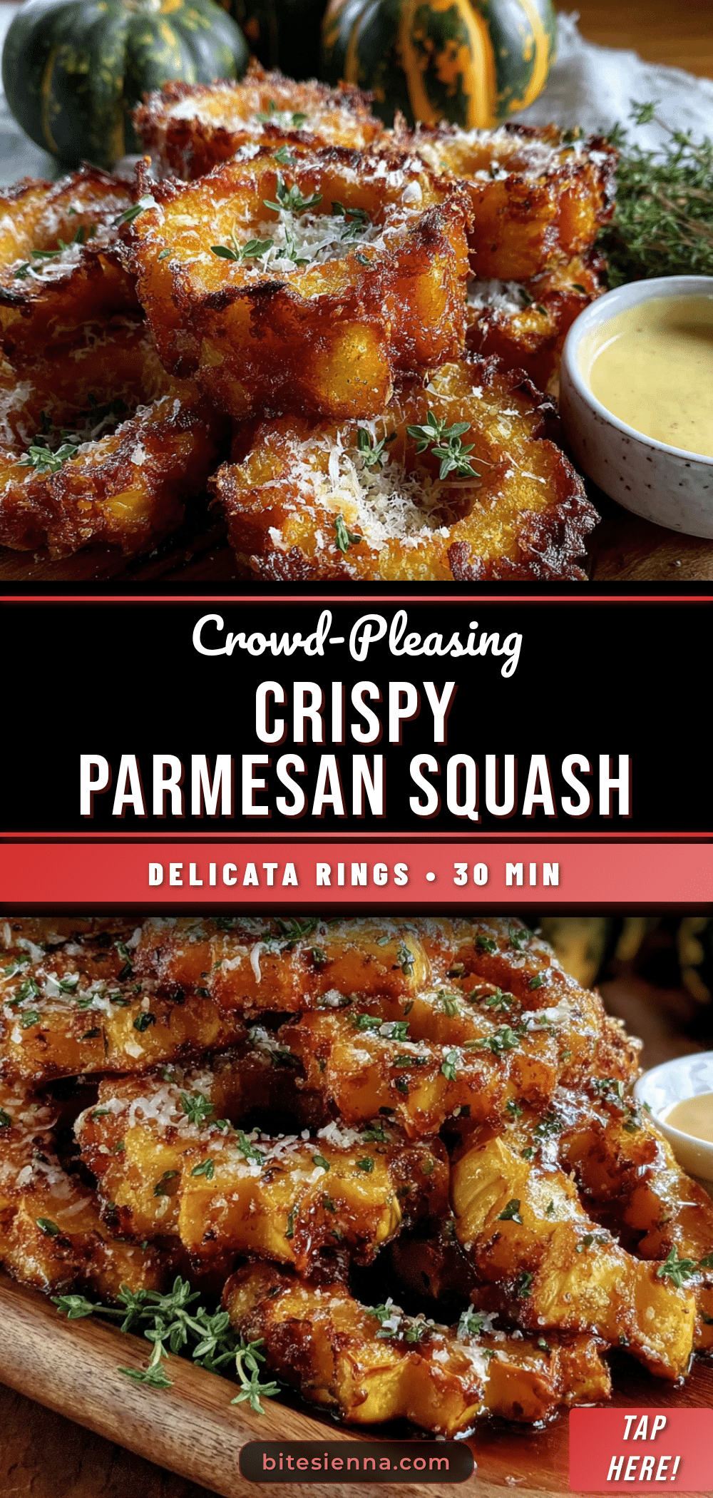 crispy parmesan delicata squash rings recipe