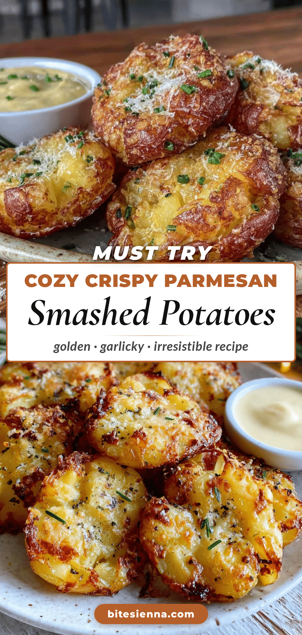 crispy parmesan smashed potatoes recipe