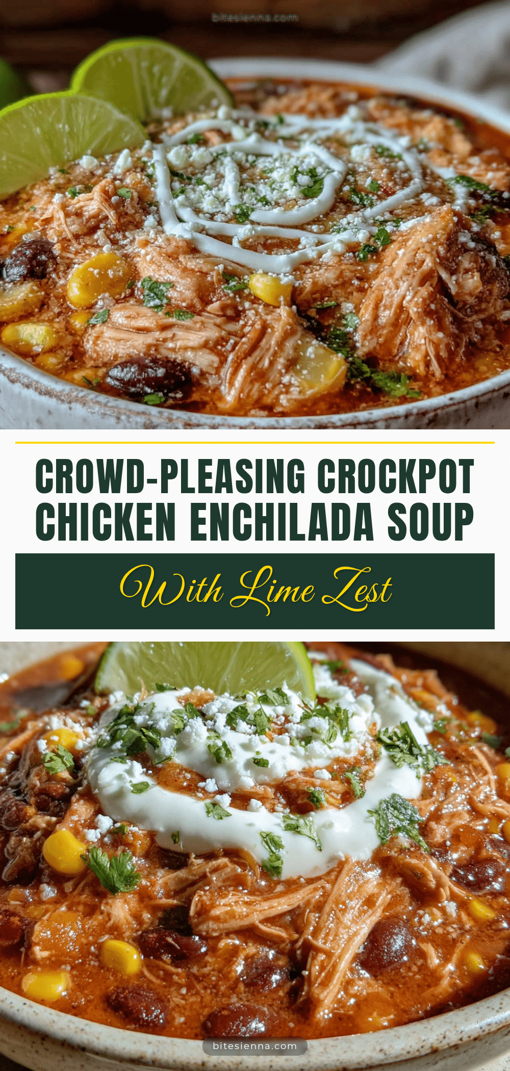 crockpot chicken enchilada soup with lime recipe
