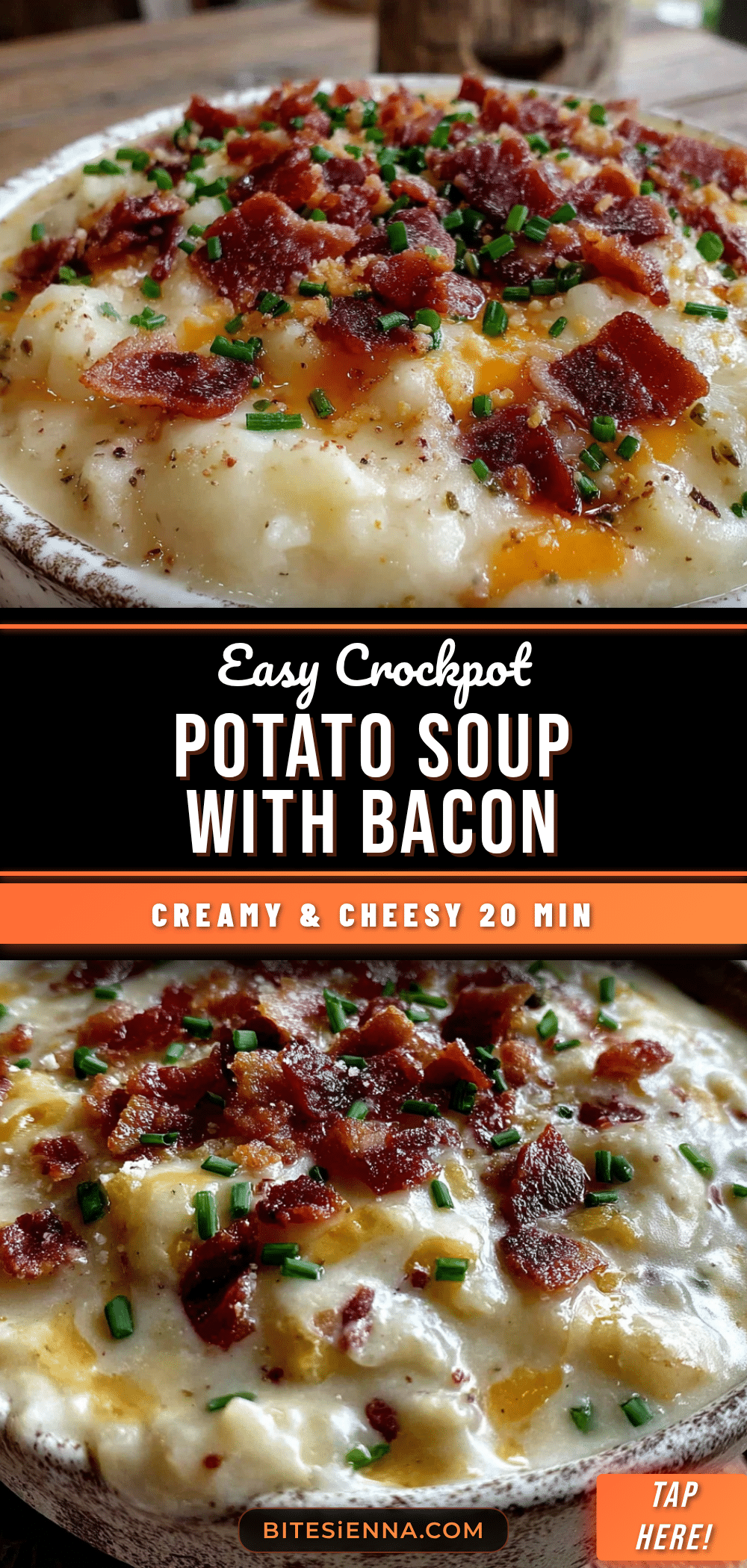 crockpot potato soup with bacon and chives recipe