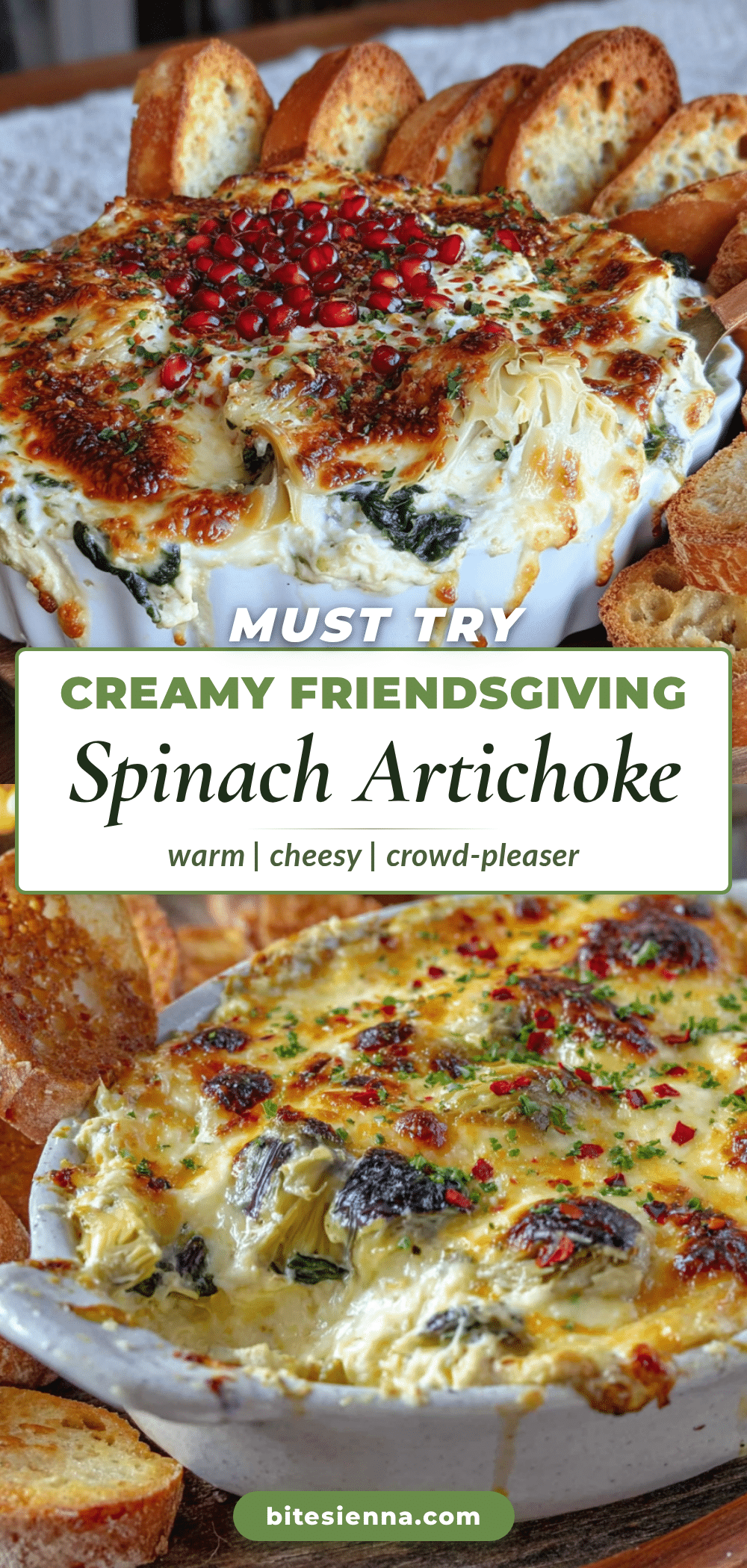 friendsgiving spinach artichoke dip recipe