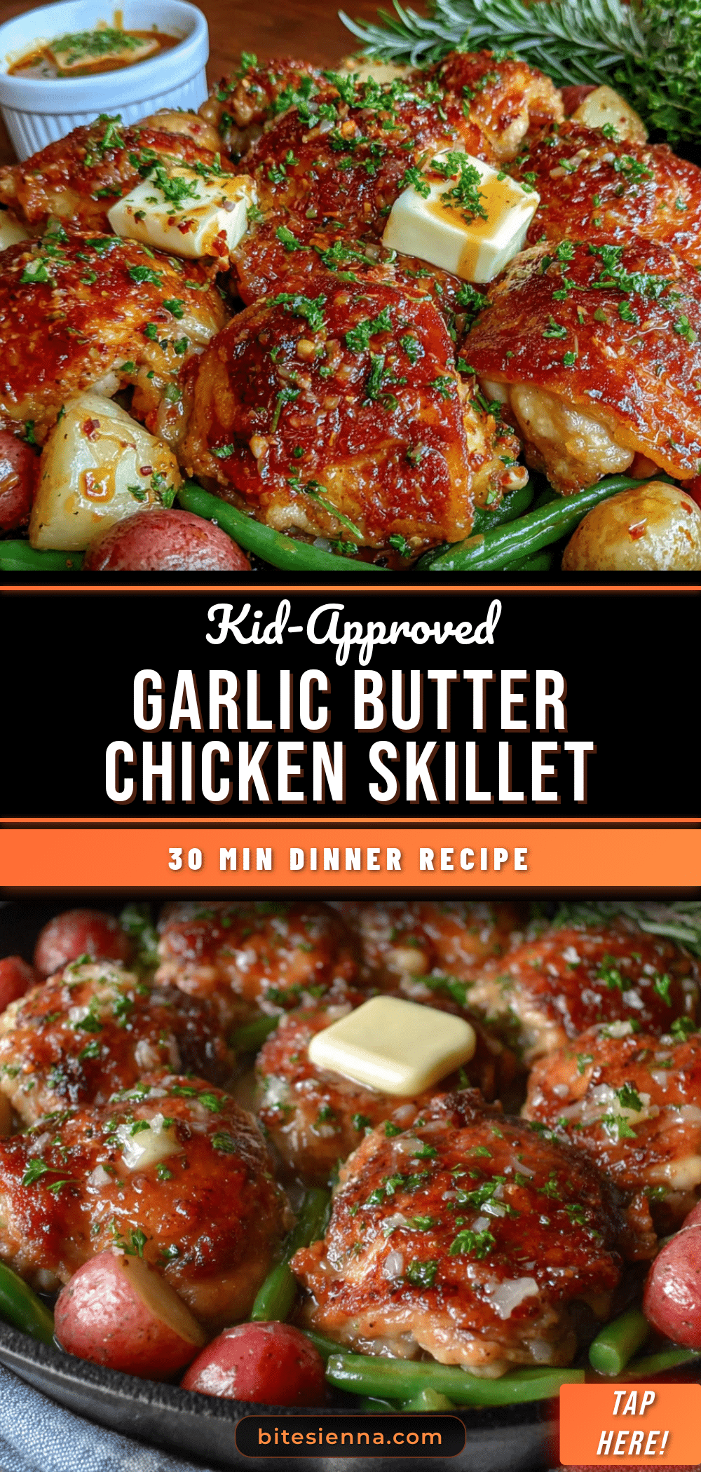 garlic butter chicken skillet dinner recipe