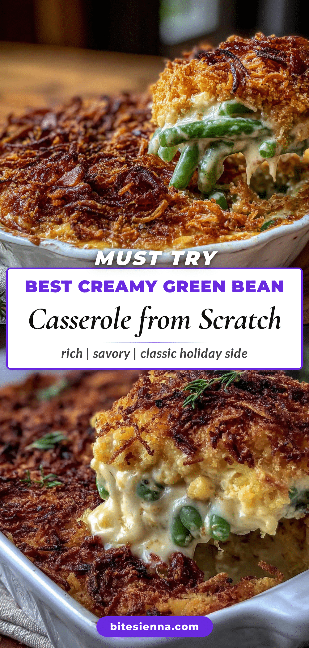 green bean casserole from scratch recipe