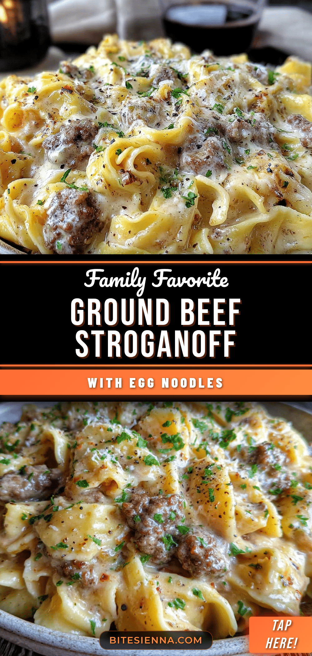 ground beef stroganoff recipe