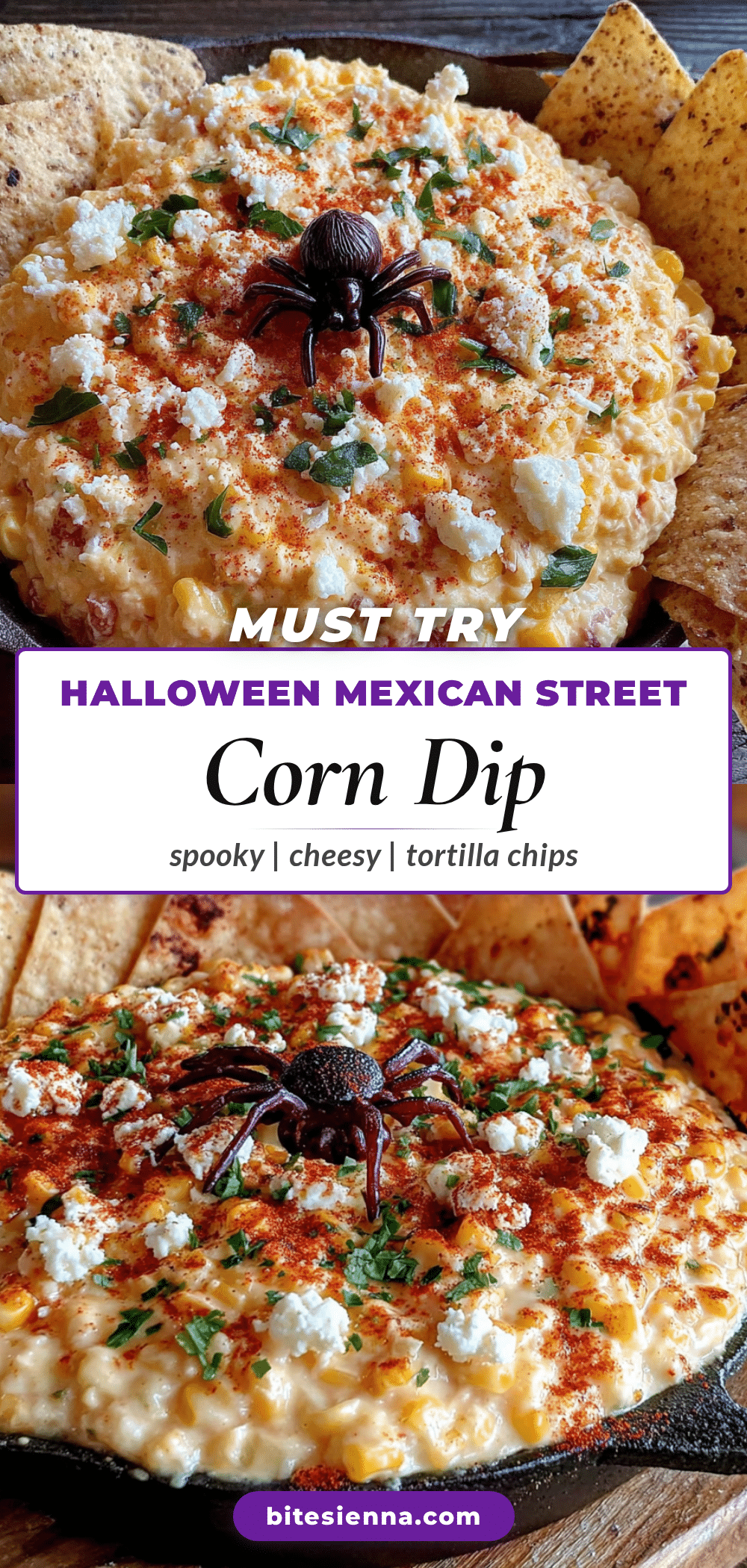 halloween mexican street corn dip recipe