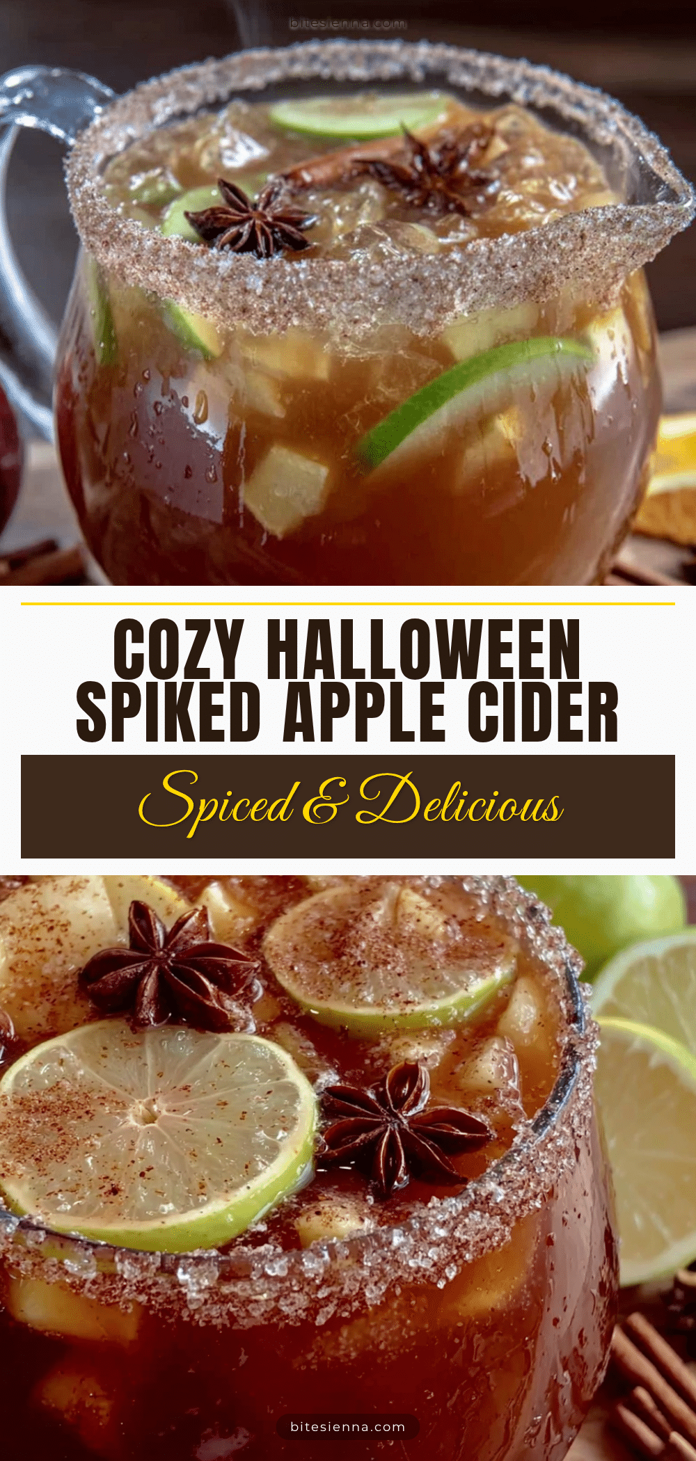 halloween spiked apple cider sangria recipe