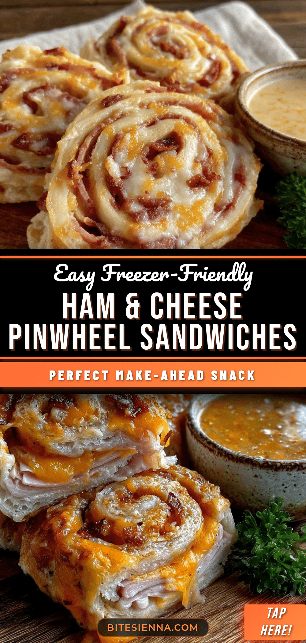 ham and cheese pinwheel sandwiches recipe