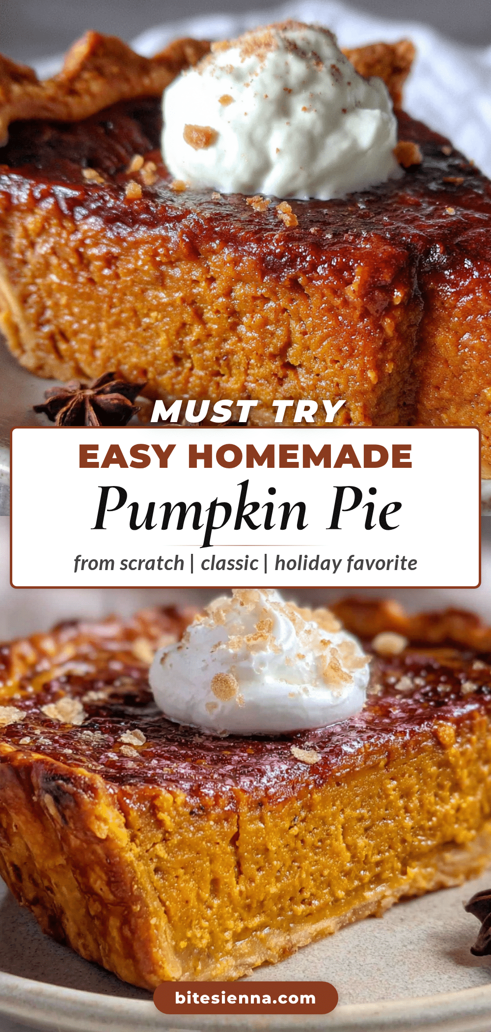 homemade pumpkin pie from scratch recipe