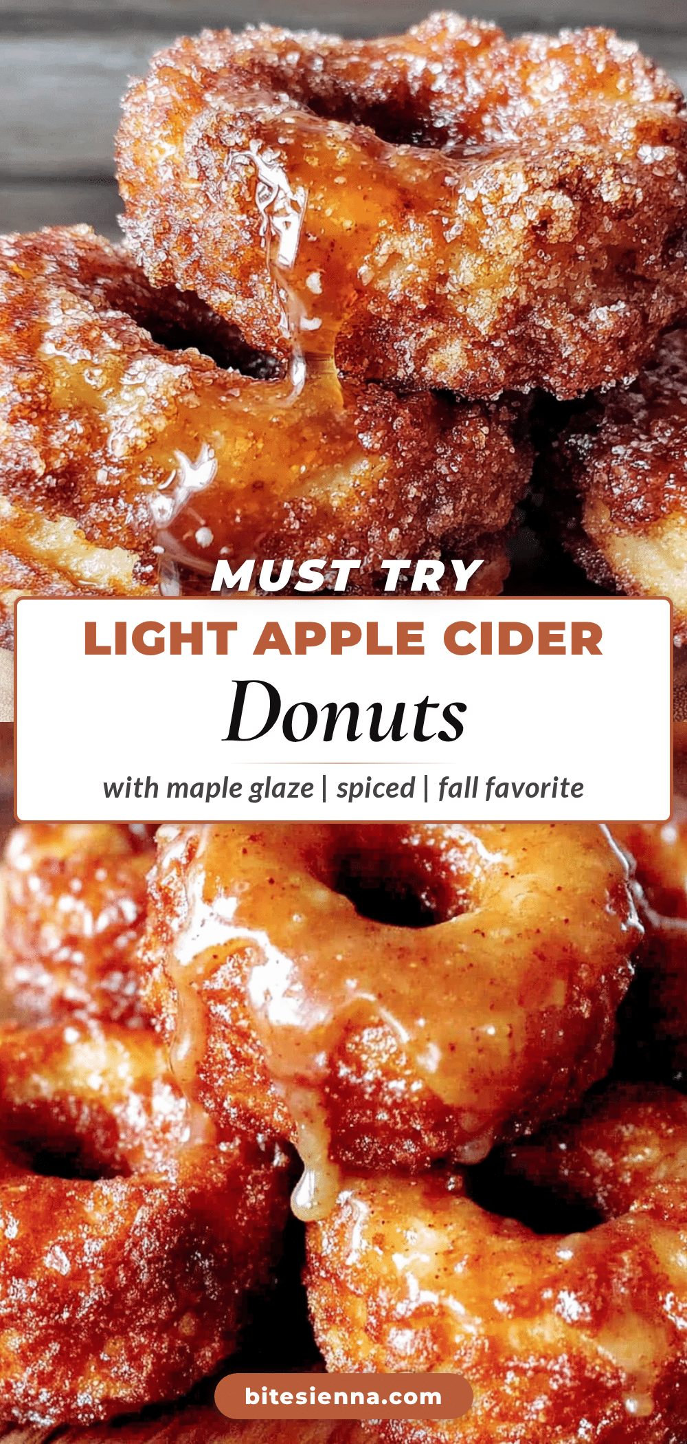light apple cider donuts with easy maple glaze recipe