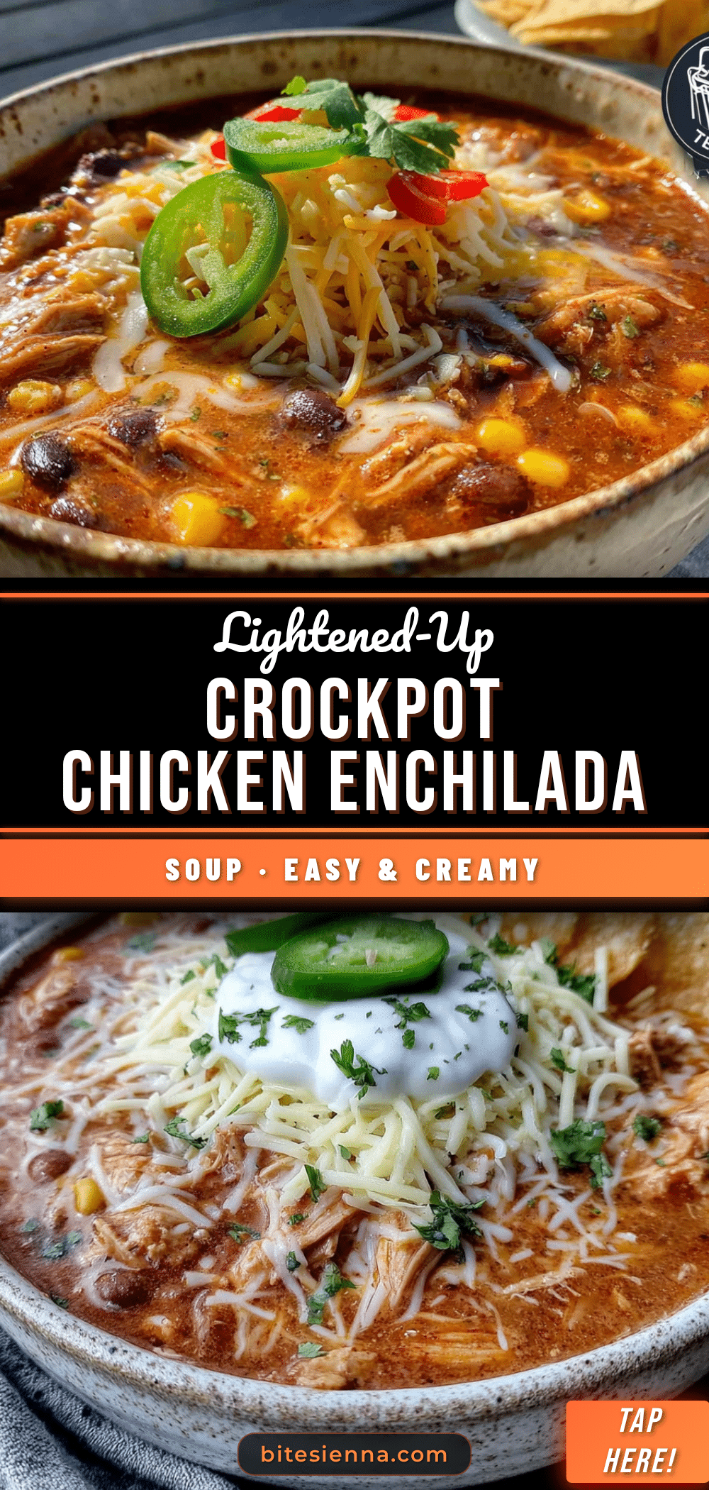 lightened-up crockpot chicken enchilada soup recipe