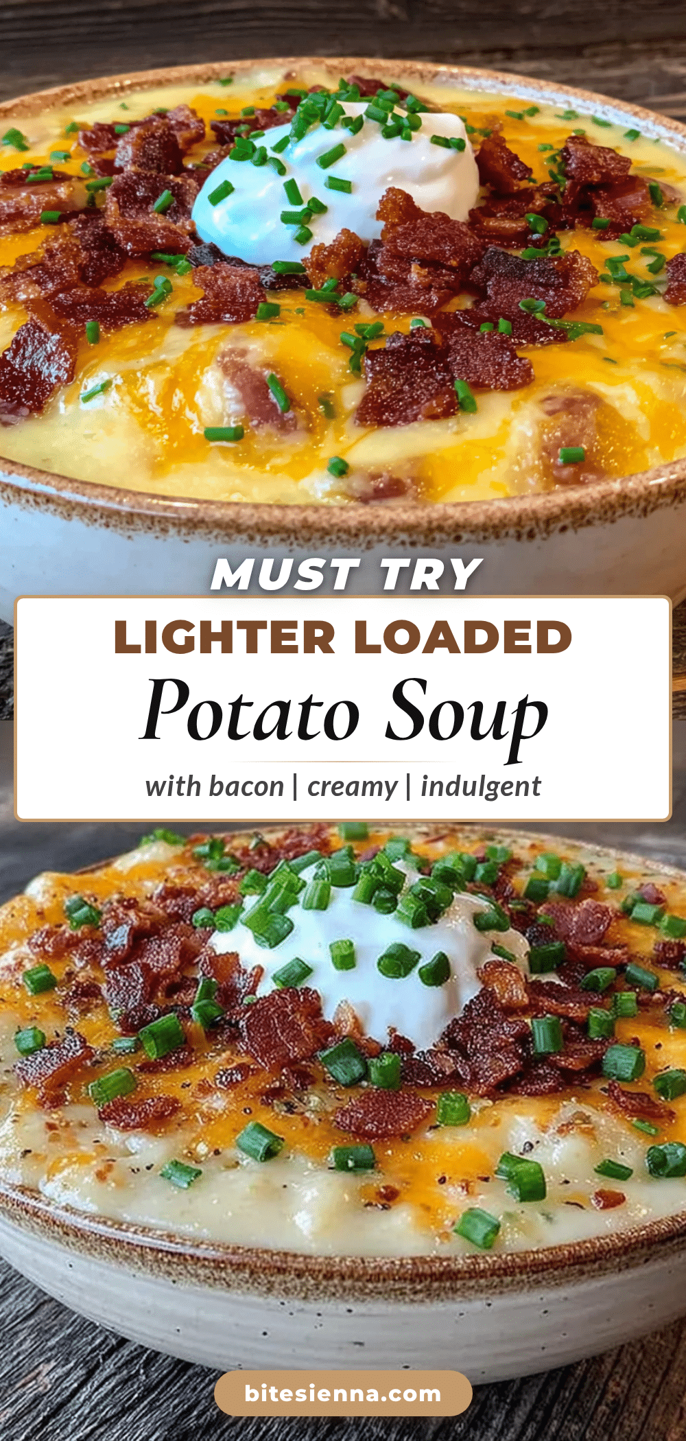 lighter loaded baked potato soup with bacon recipe