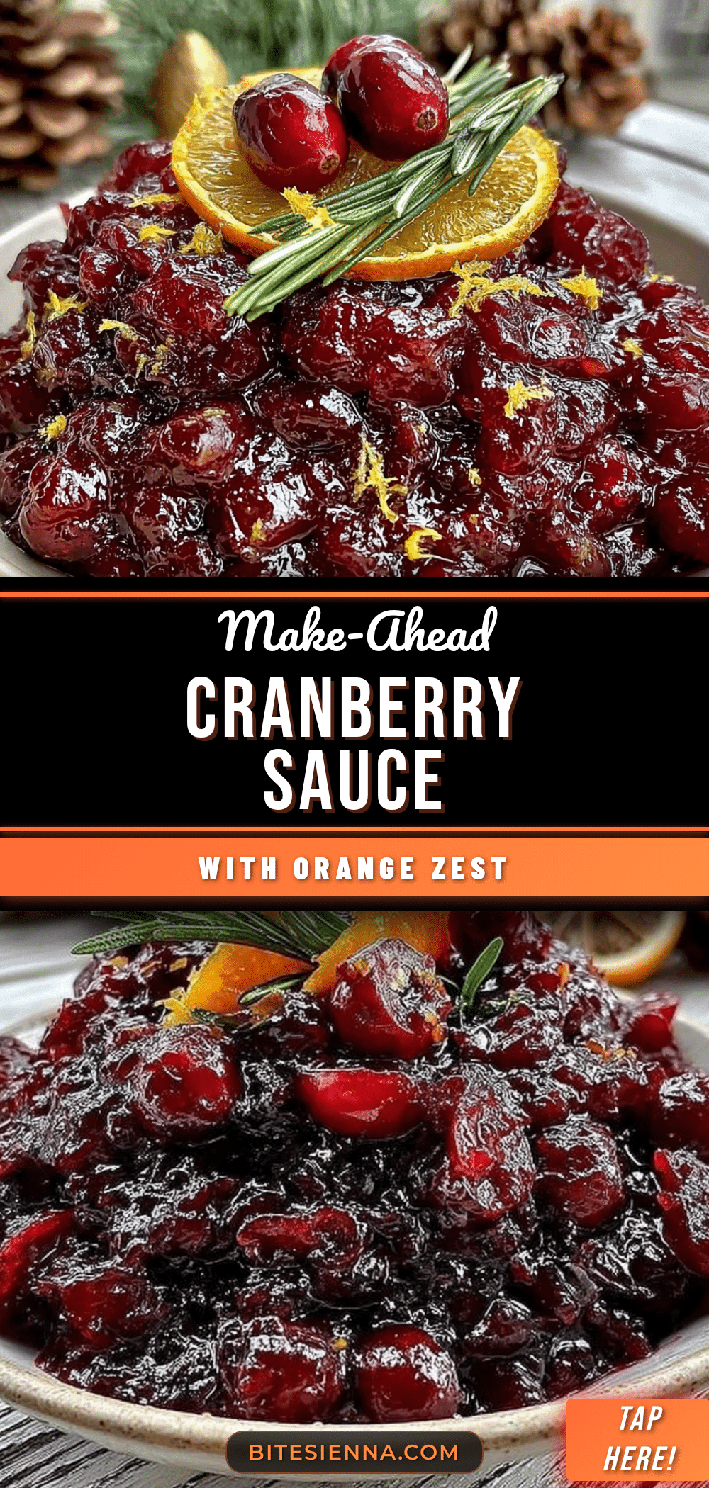 make-ahead cranberry sauce with orange zest recipe