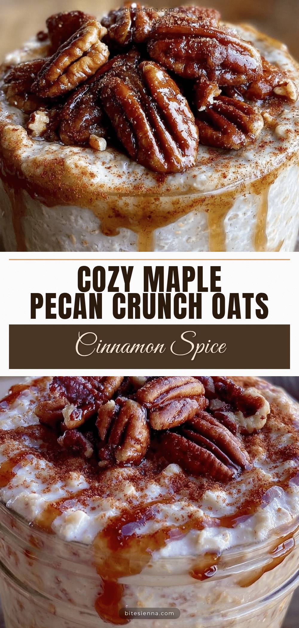 maple pecan crunch overnight oats recipe