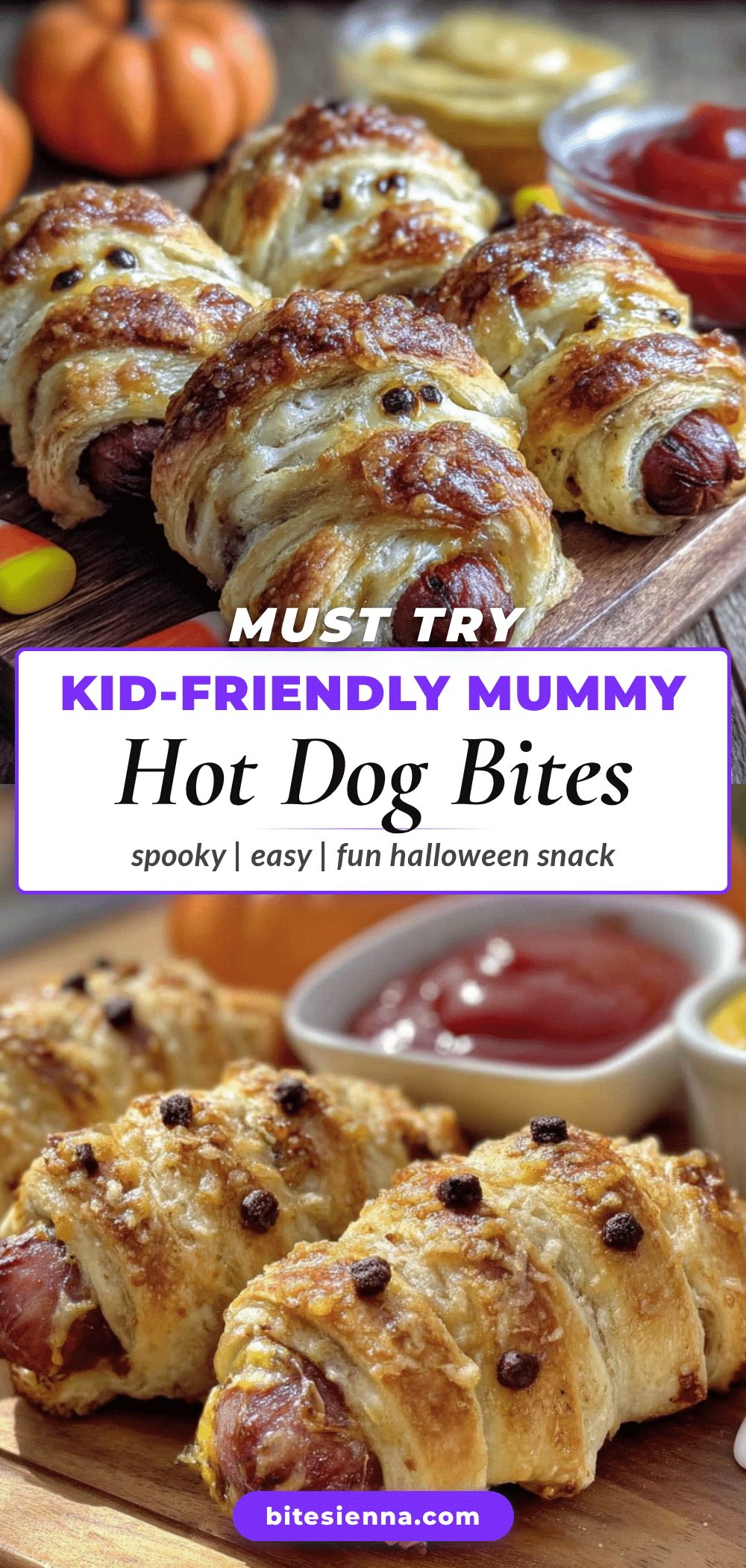 mummy hot dog bites recipe